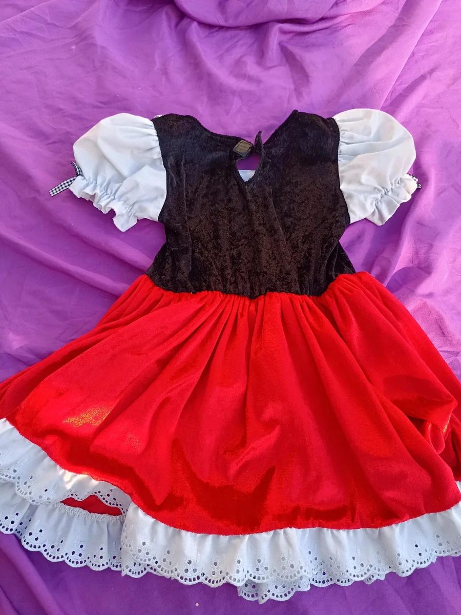 Rochiță costum de poveste (Scufița Roșie / Stil Tradițional).What a (4)