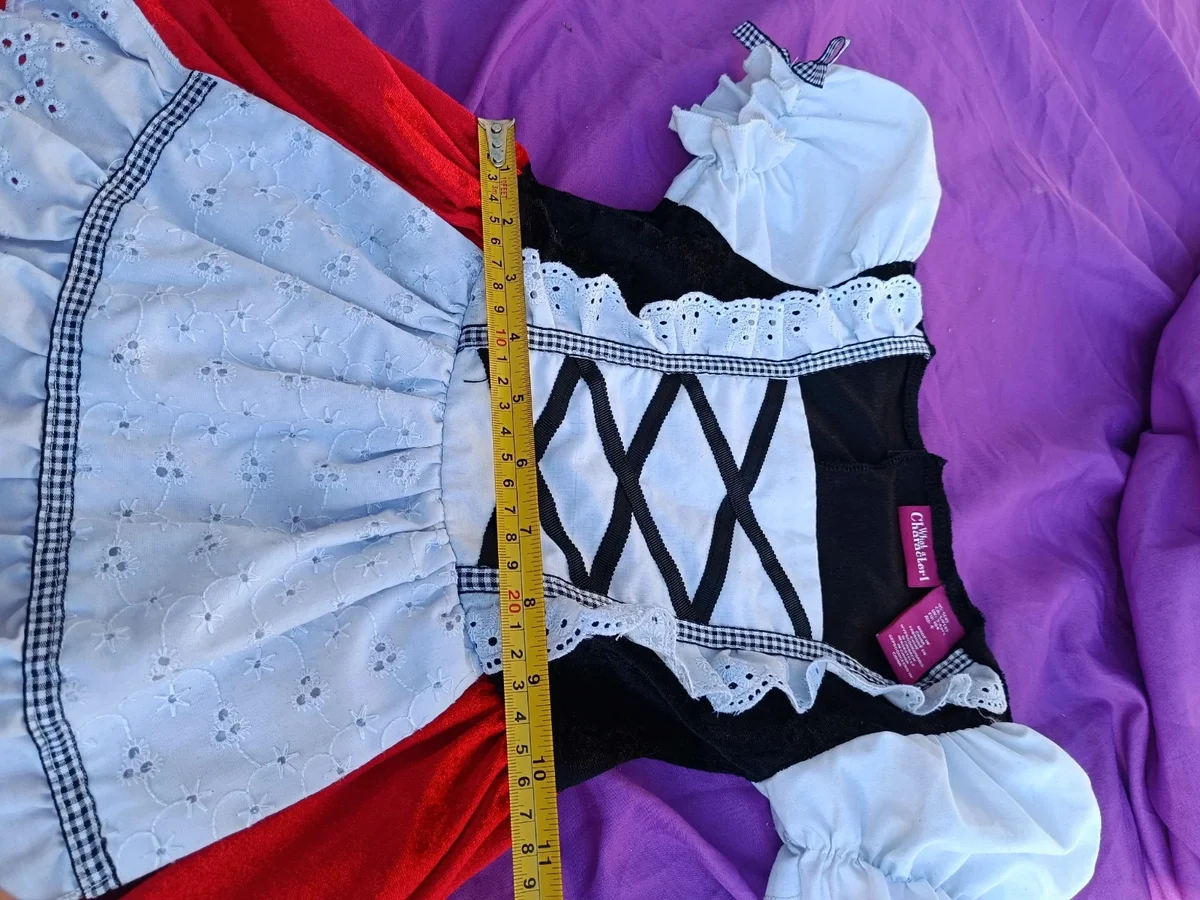 Rochiță costum de poveste (Scufița Roșie / Stil Tradițional).What a (6)