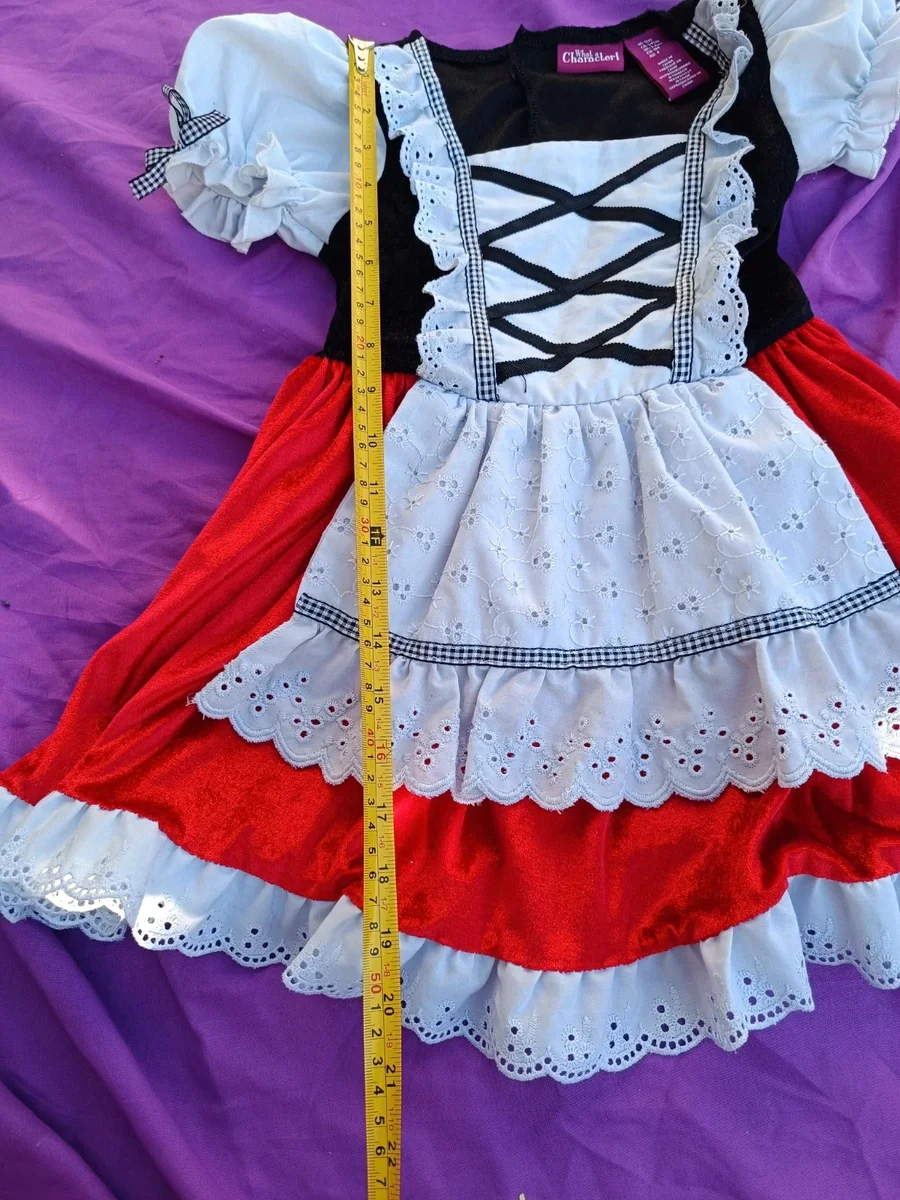 Rochiță costum de poveste (Scufița Roșie / Stil Tradițional).What a (2)