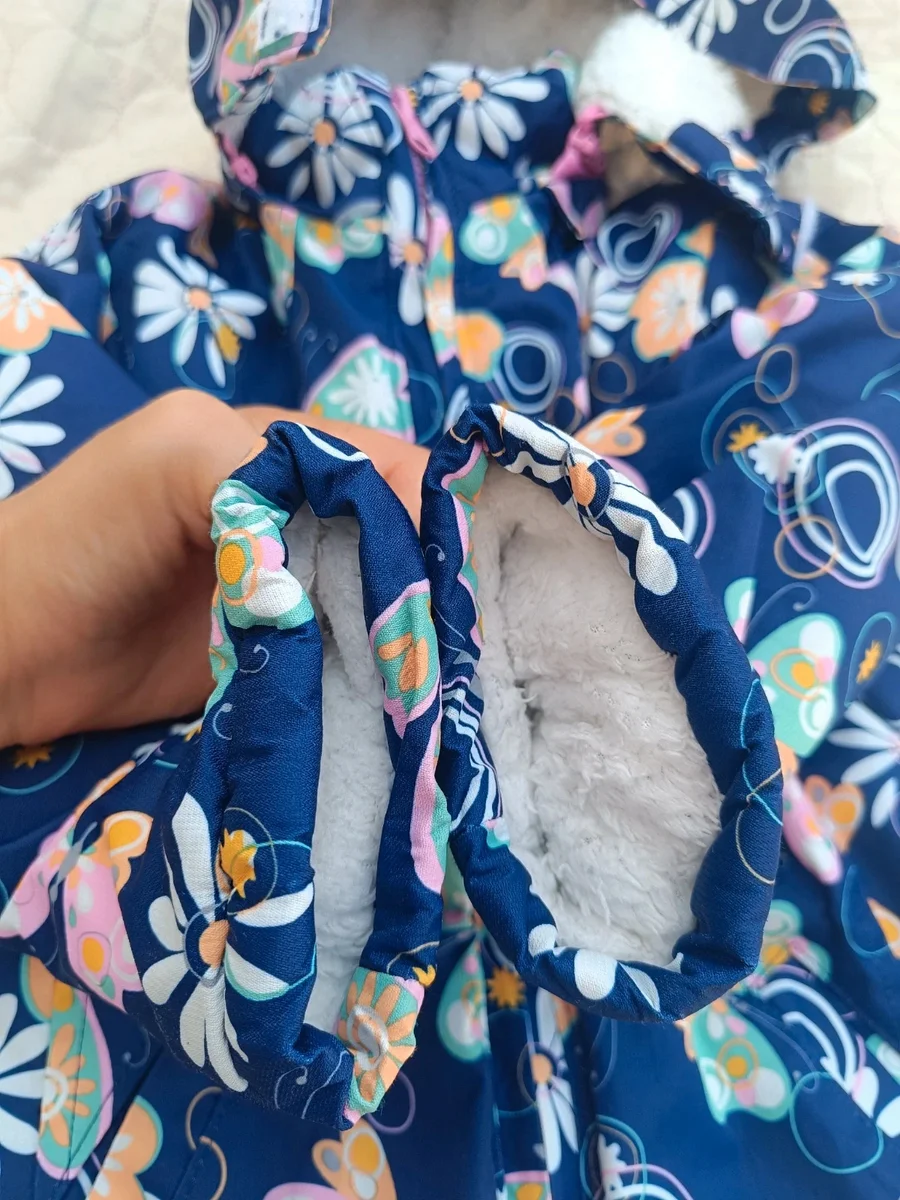 Geacă de iarnă copii, colorată, cu puf interior, Raman Kids mărimea 4 ani (5)