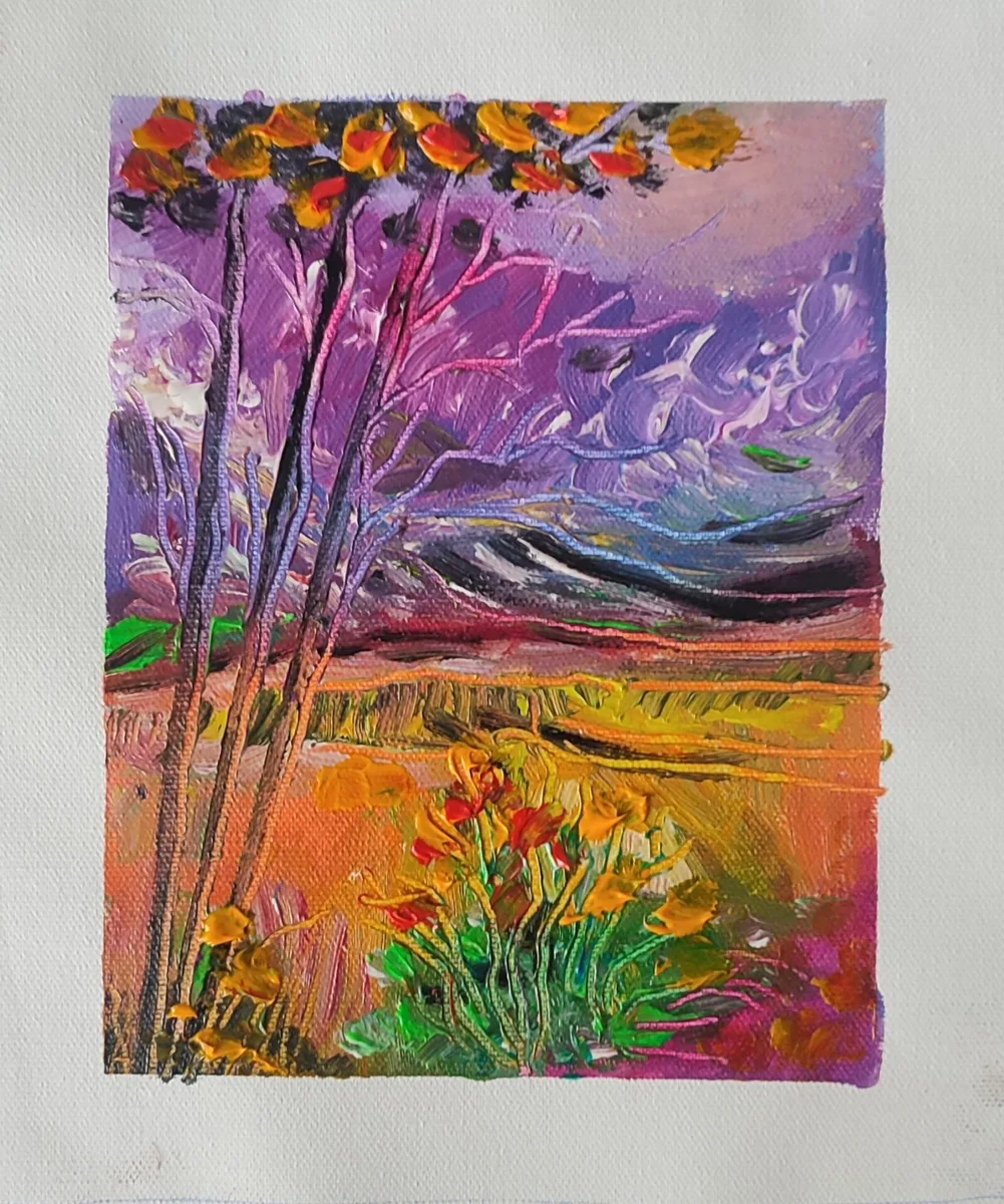 Copaci sub cer violet (1)