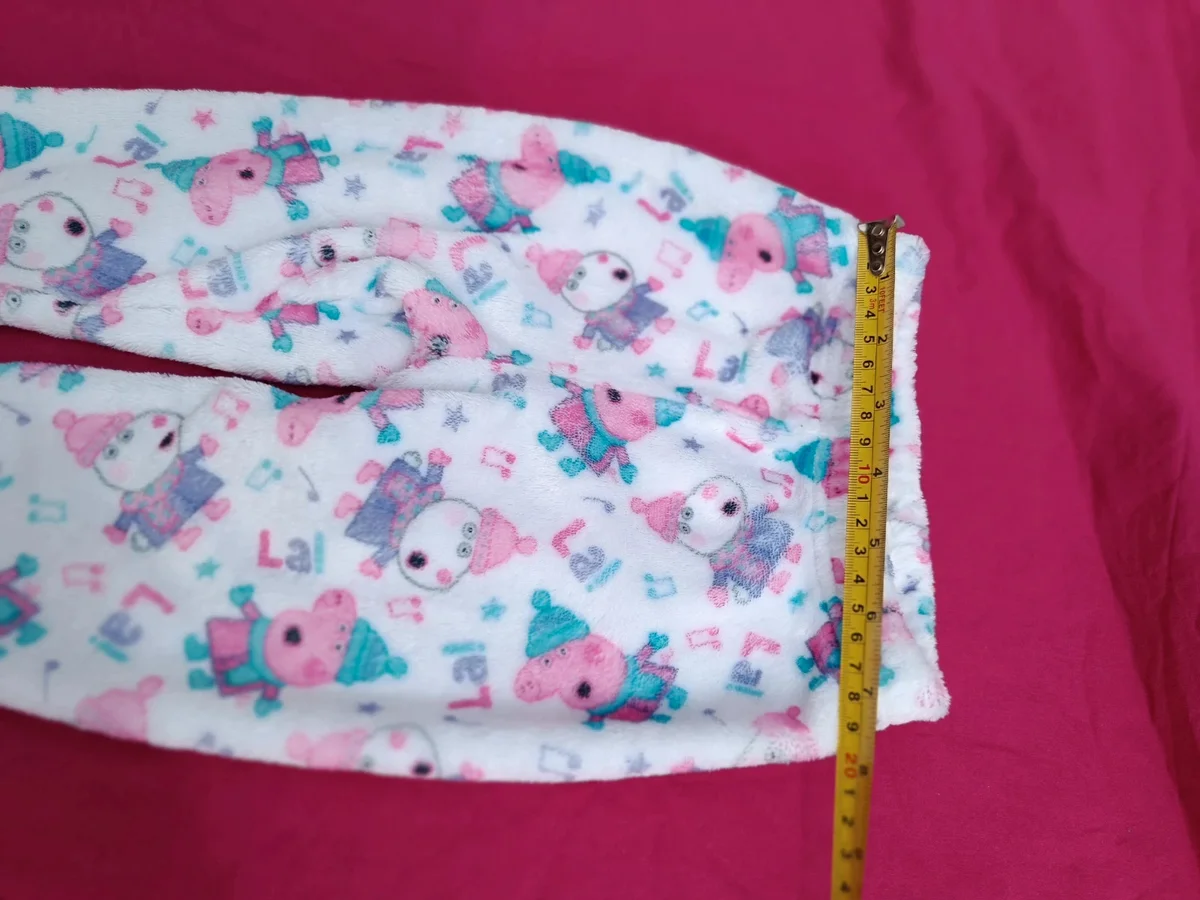 Pantalonași pufoși de pijama Peppa Pig - George. Mărimea 80 (5)
