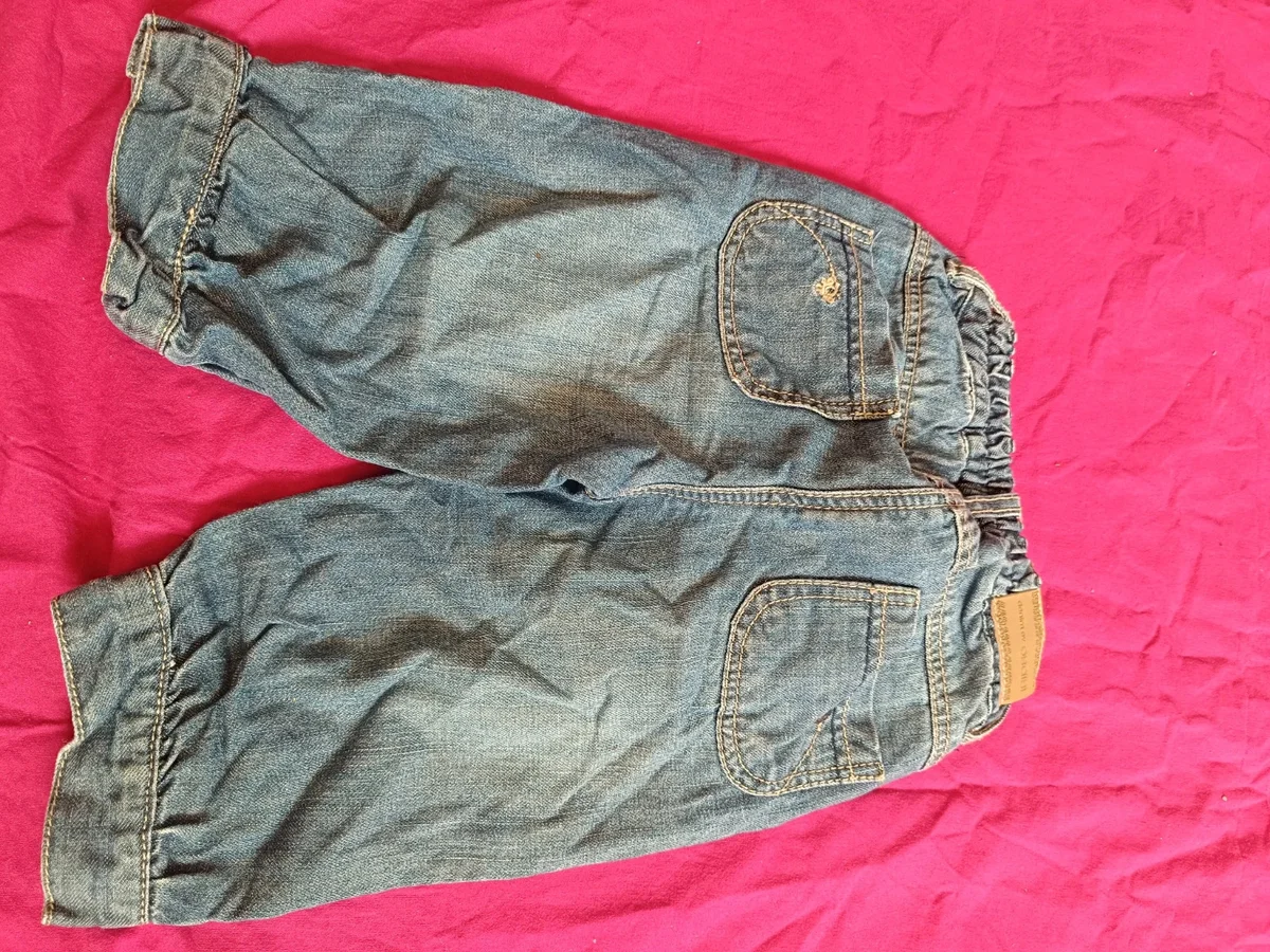 Blugi / Pantaloni trei sferturi din denim moale Obaïbi - Fetițe (3)