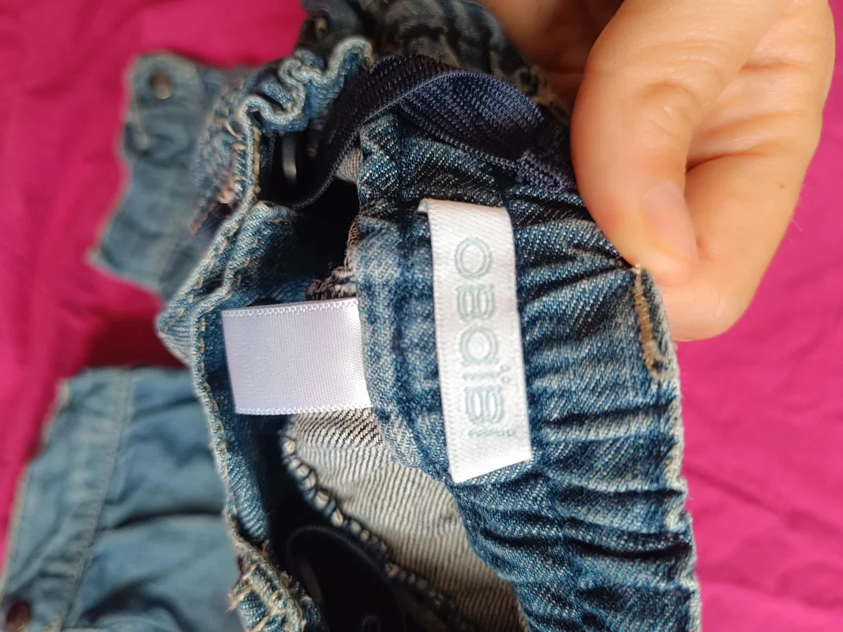 Blugi / Pantaloni trei sferturi din denim moale Obaïbi - Fetițe (2)