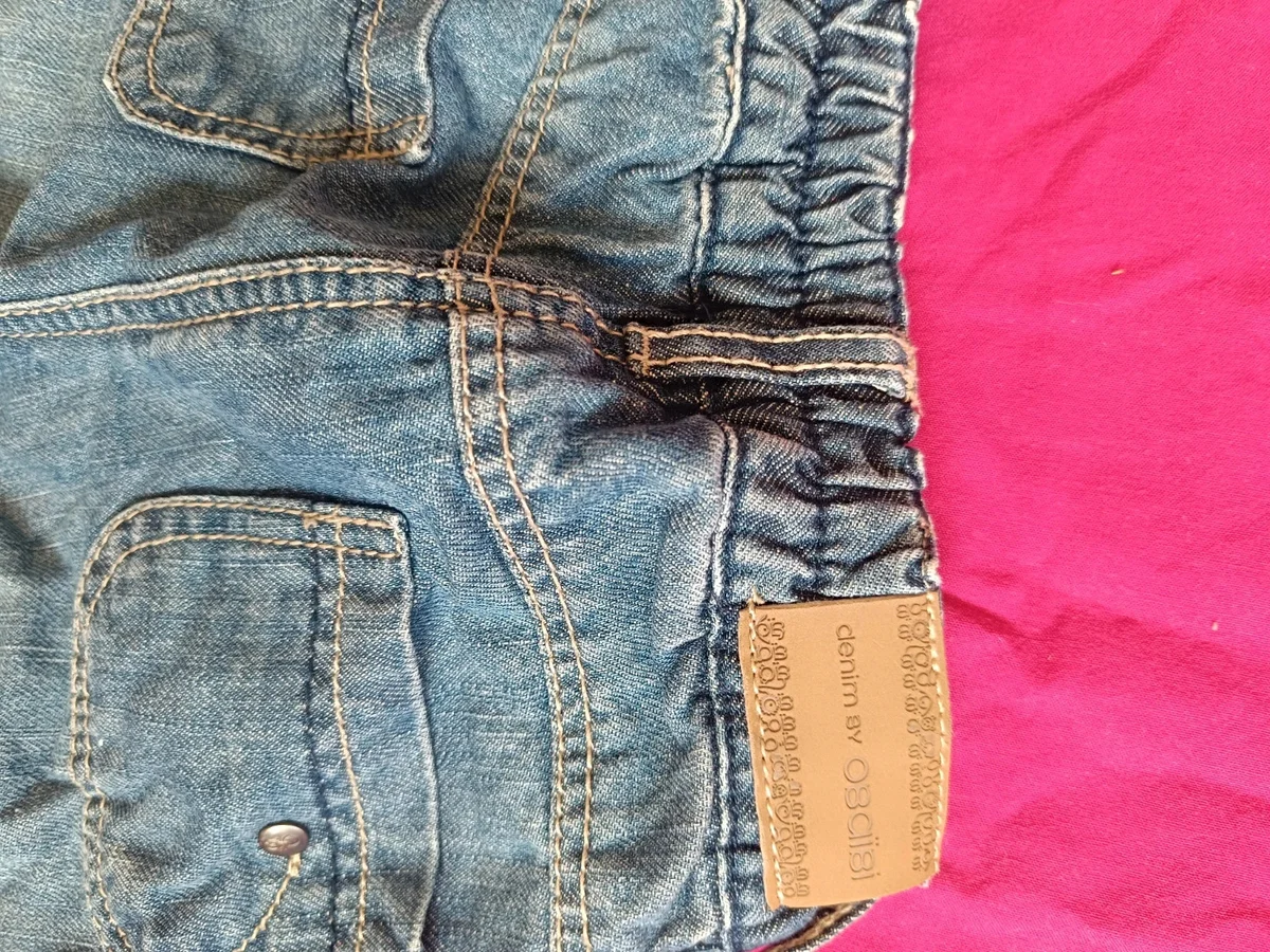 Blugi / Pantaloni trei sferturi din denim moale Obaïbi - Fetițe (4)