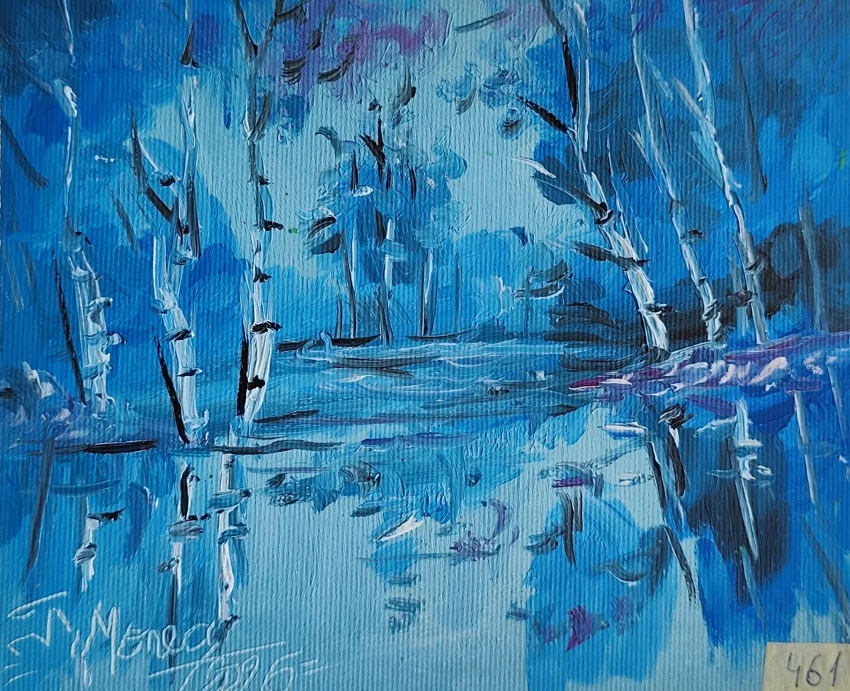 Dreamy reverie in blue