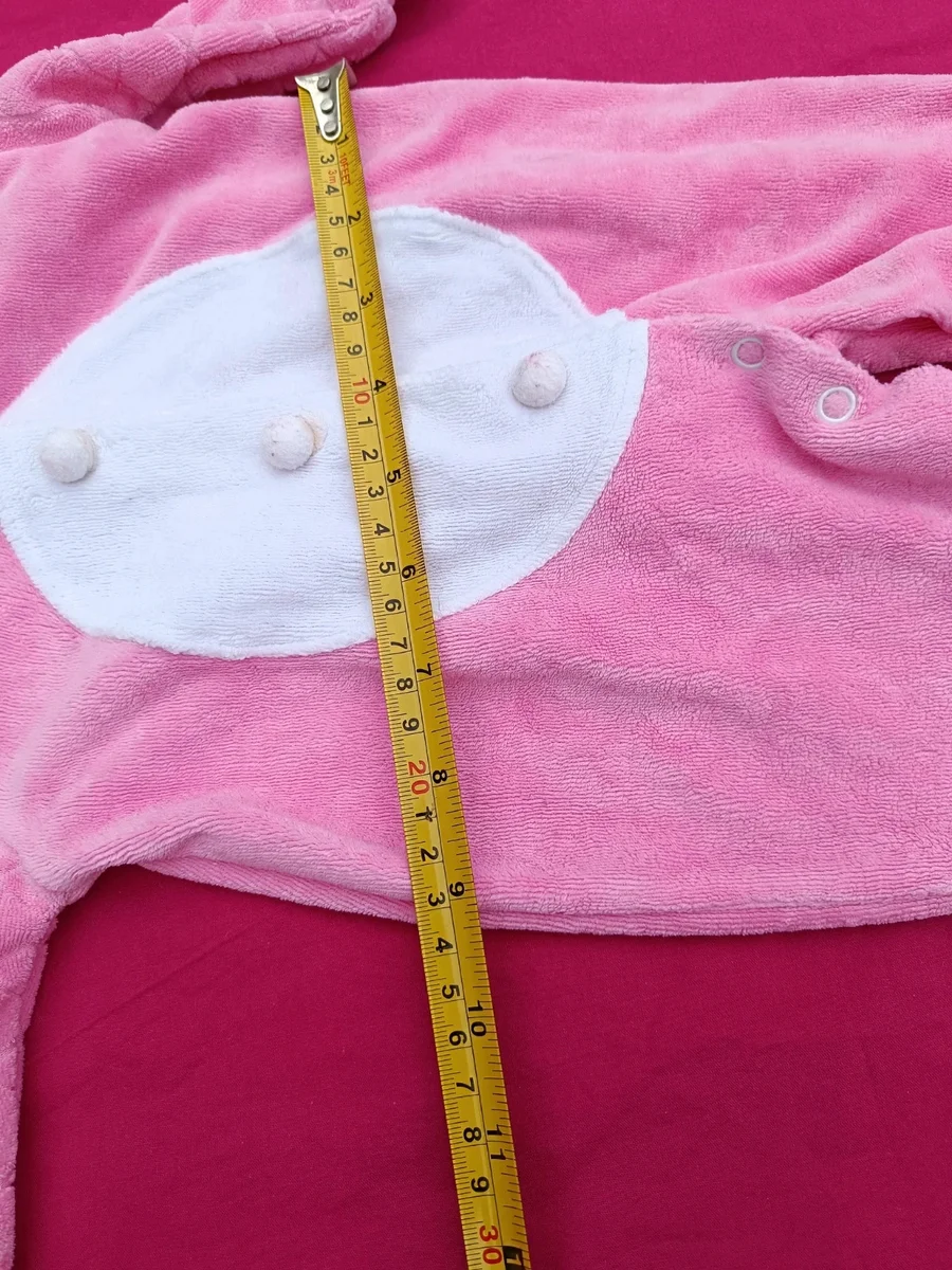 Costumaș pufos de iepuraș pentru fetițe - Moale, călduros și adorabil (4)