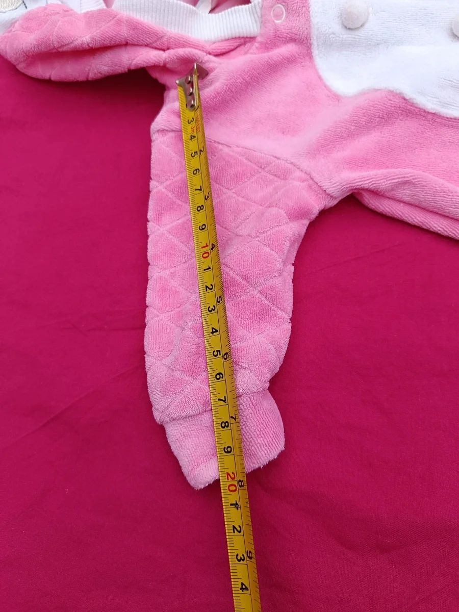 Costumaș pufos de iepuraș pentru fetițe - Moale, călduros și adorabil (5)