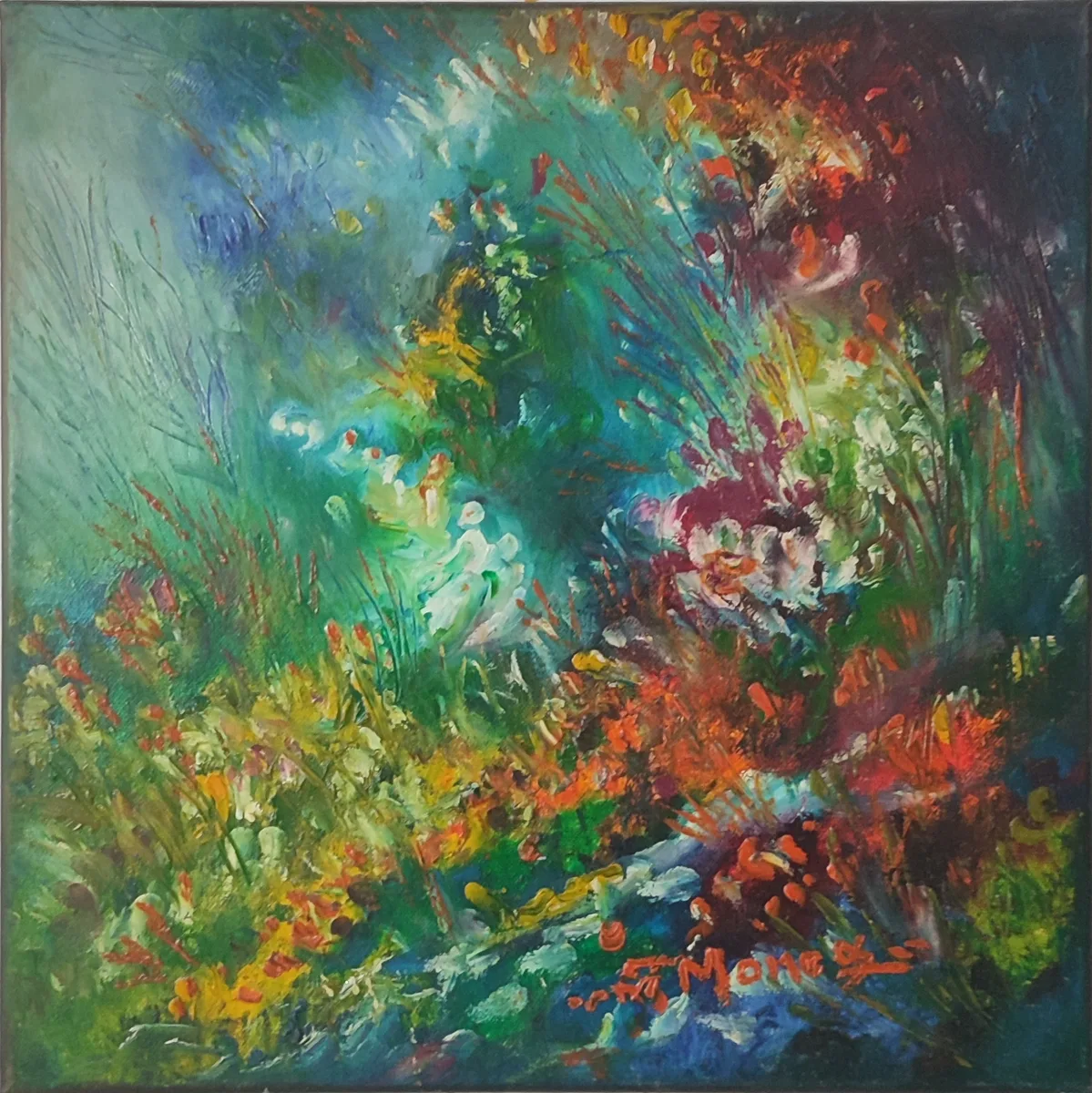 Grădină abstractă verde (1)