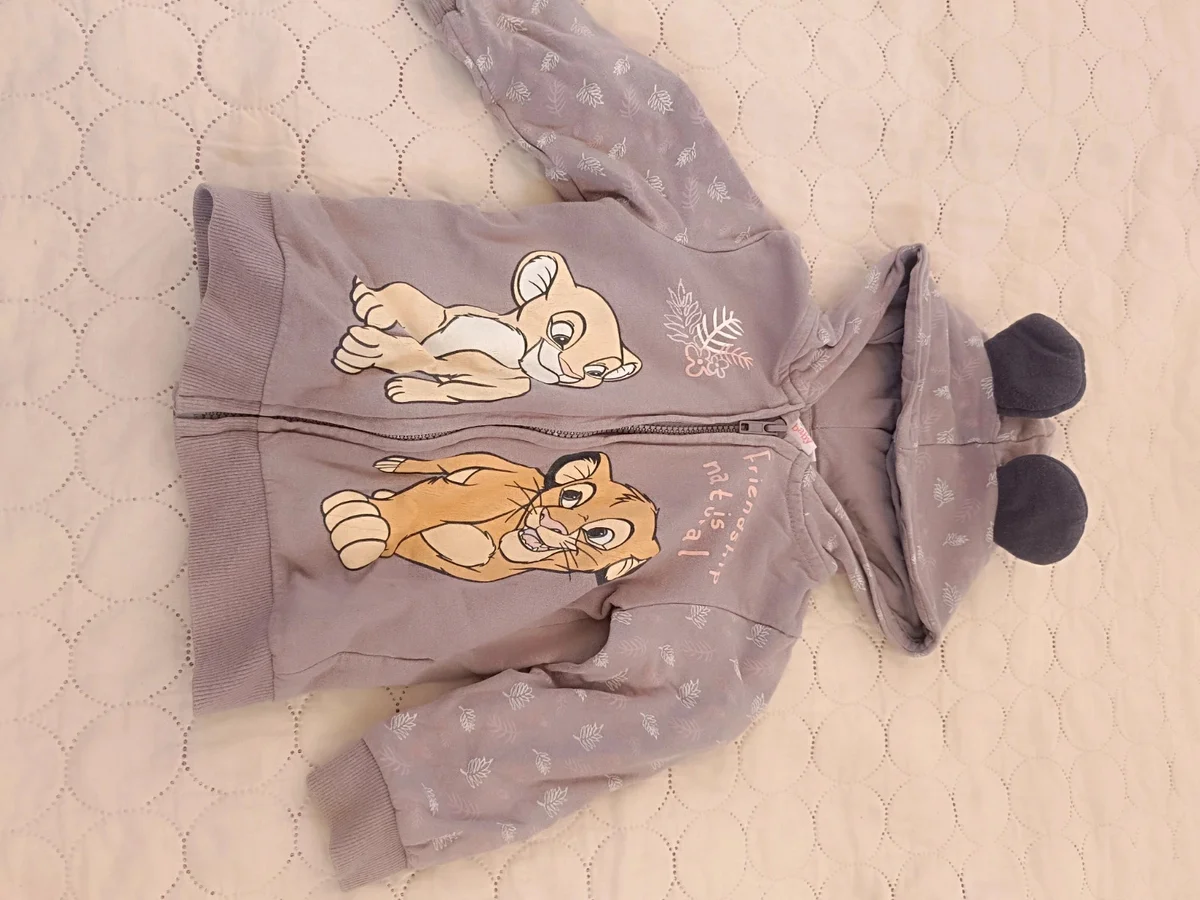 Hanorac Disney Baby "Lion King" cu glugă și urechiușe - 18