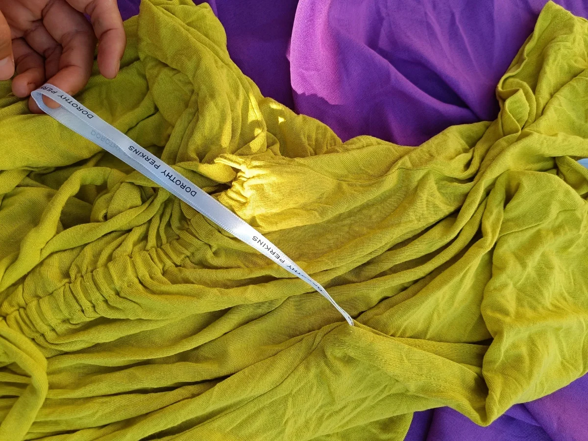 Rochie maxi lungă de vară, verde lime - Dorothy Perkins (Mărimea 36 / S) (7)