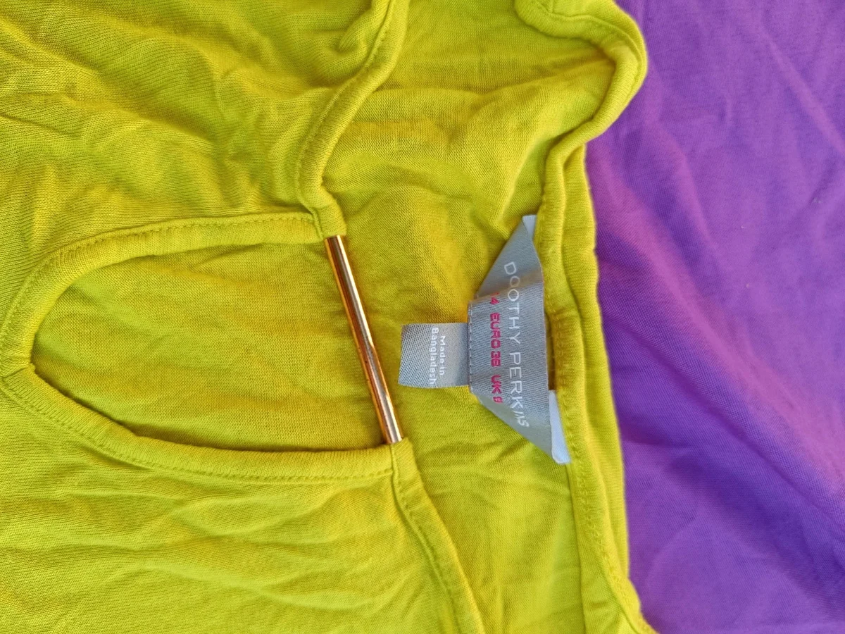 Rochie maxi lungă de vară, verde lime - Dorothy Perkins (Mărimea 36 / S) (9)