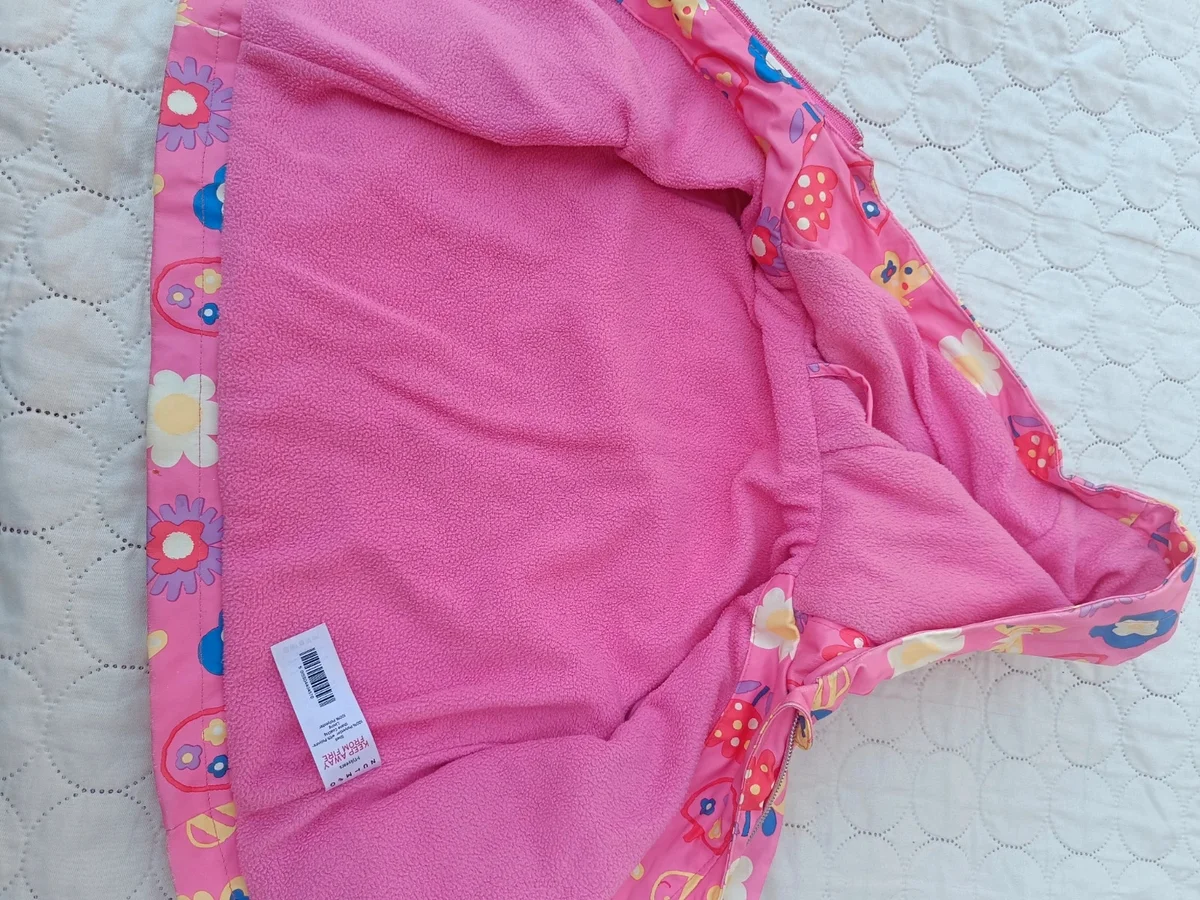 Geacă de ploaie roz cu model floral - Nutmeg, mărime 1 (2)
