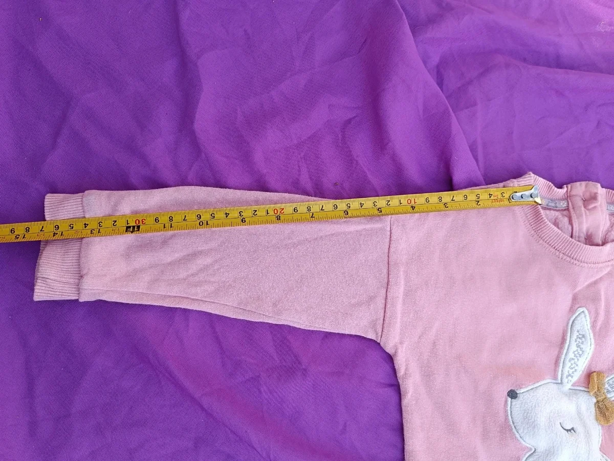 Bluză călduroasă din bumbac cu iepuraș 3D - F&F (Mărimea 80 (6)