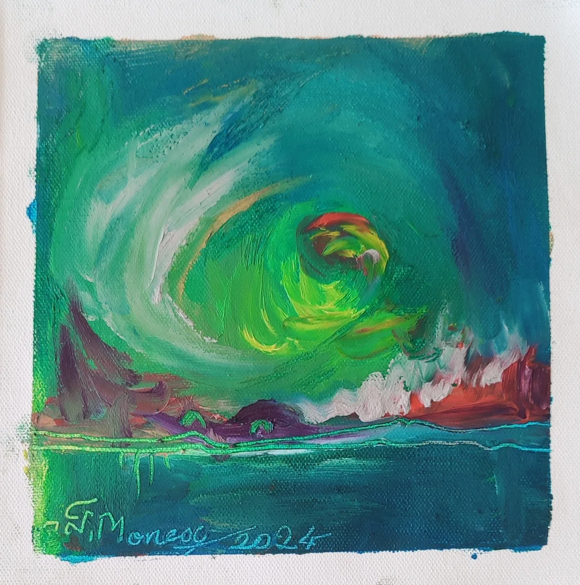 Spirală verde cu roșu (1)