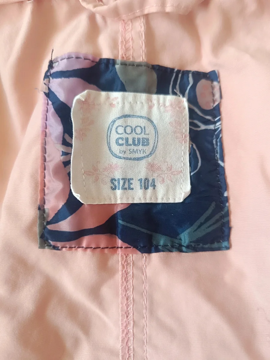 Geacă 2 în 1 fetițe roz prafuit cu mesă detașabilă florală Cool Club - (7)