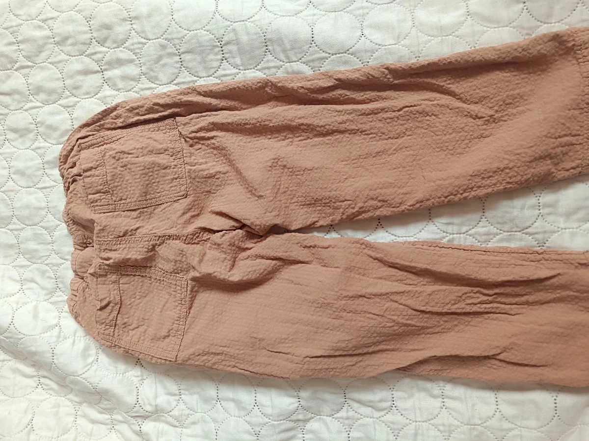 Pantaloni lejeri H&M din muselină / bumbac creponat .Mărimea 104 / 3 - 4 ani (2)
