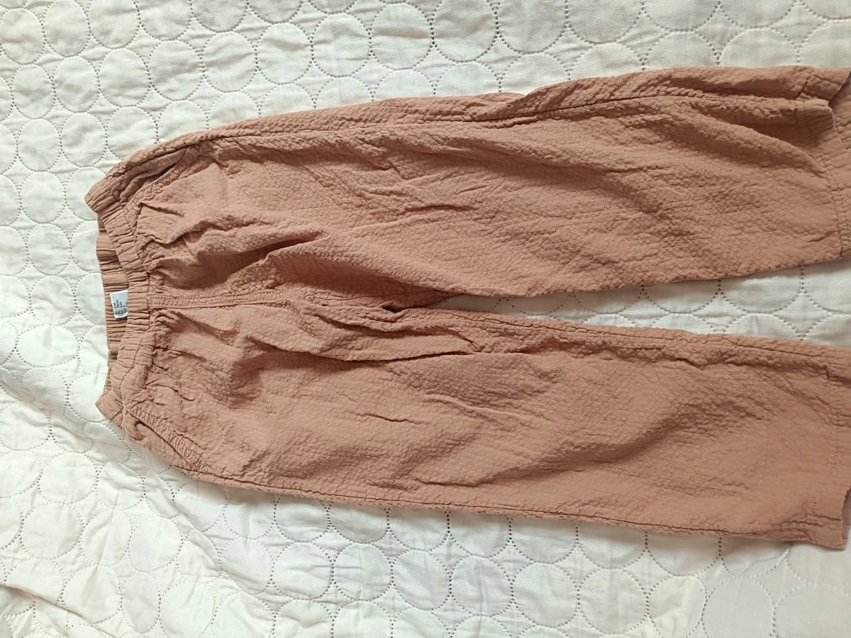 Pantaloni lejeri H&M din muselină / bumbac creponat .Mărimea 104 / 3 - 4 ani