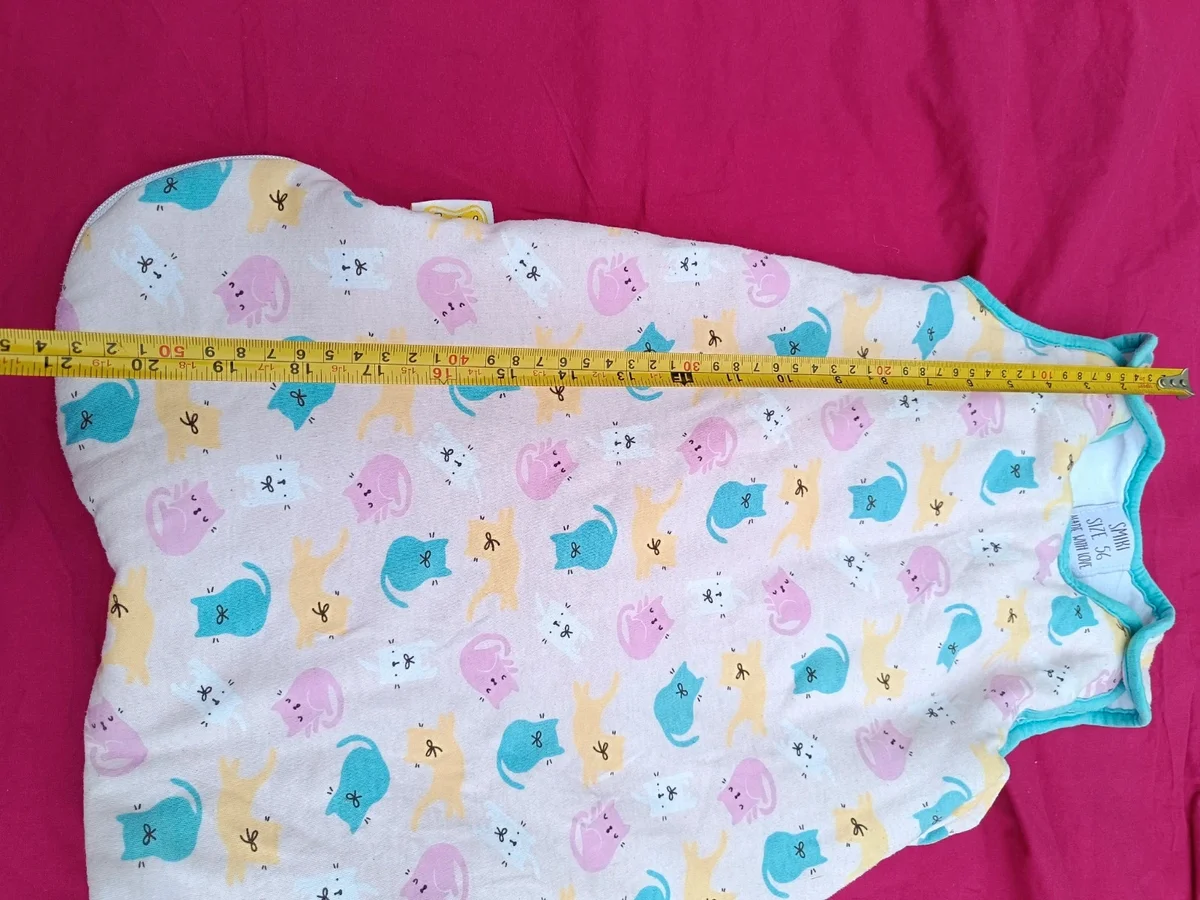 Sac de dormit delicat pentru bebeluși - Smiki, imprimeu pisicuțe pastel (2)