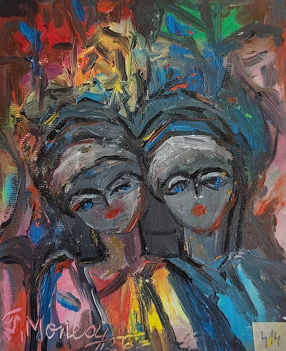 Route avec des personnages de feu rouge