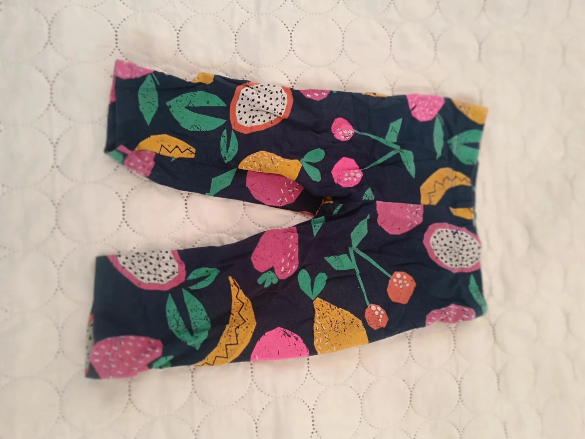Colanți/leggings cu fructe, bleumarin, fetițe, 86 cm (Cool Club)