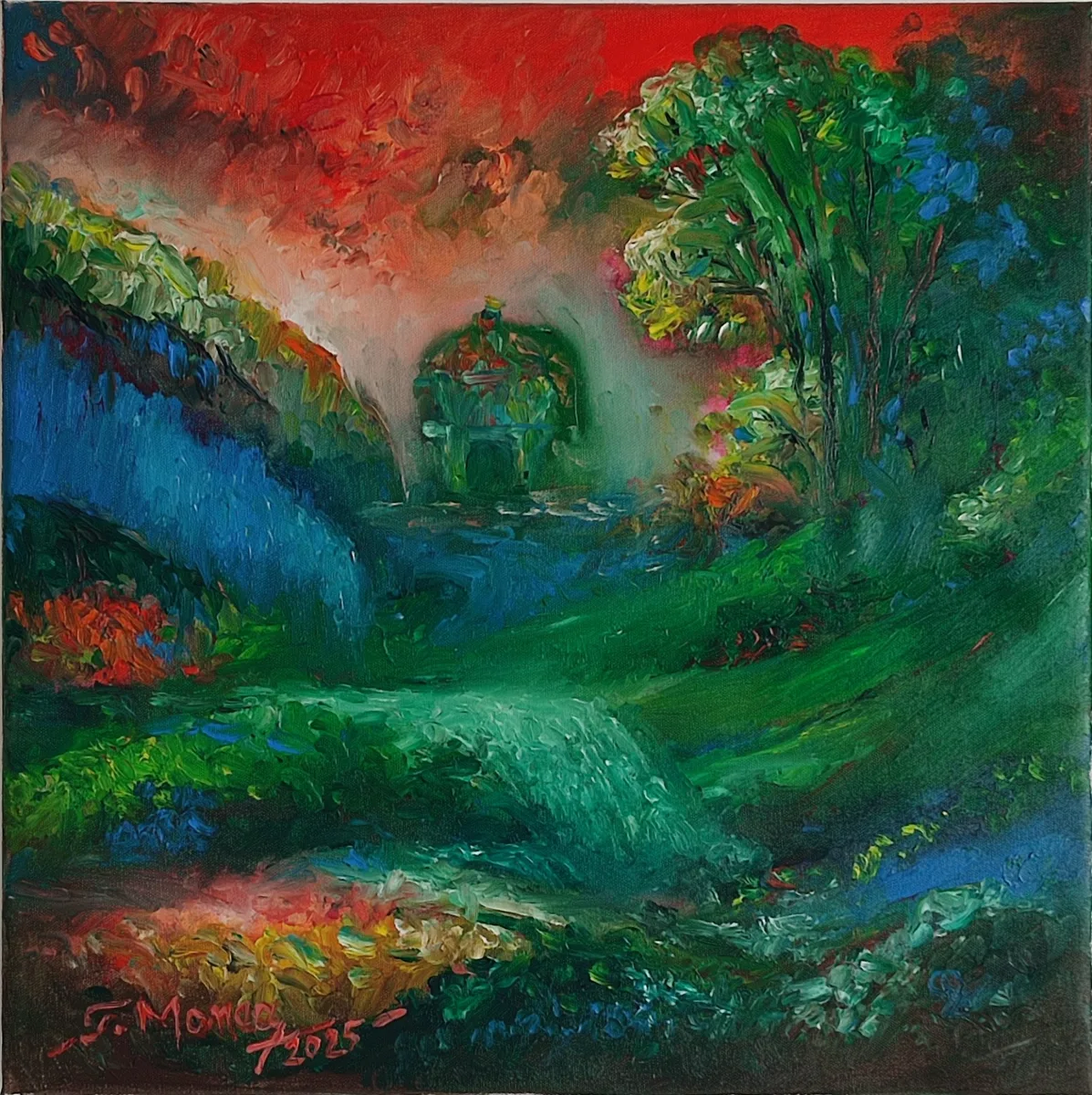 Verde etern sub cerul aprins
