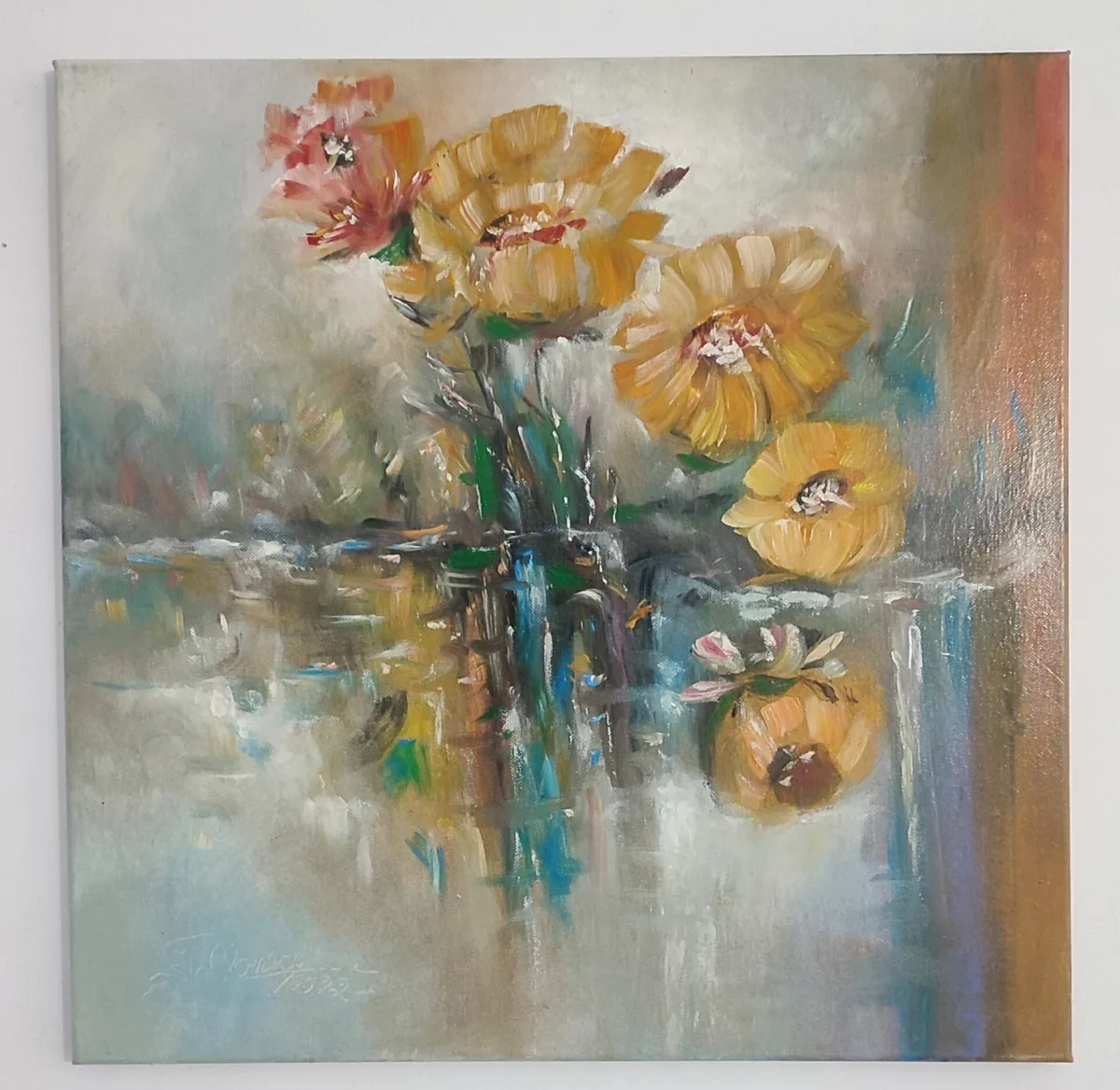 Blumen am See