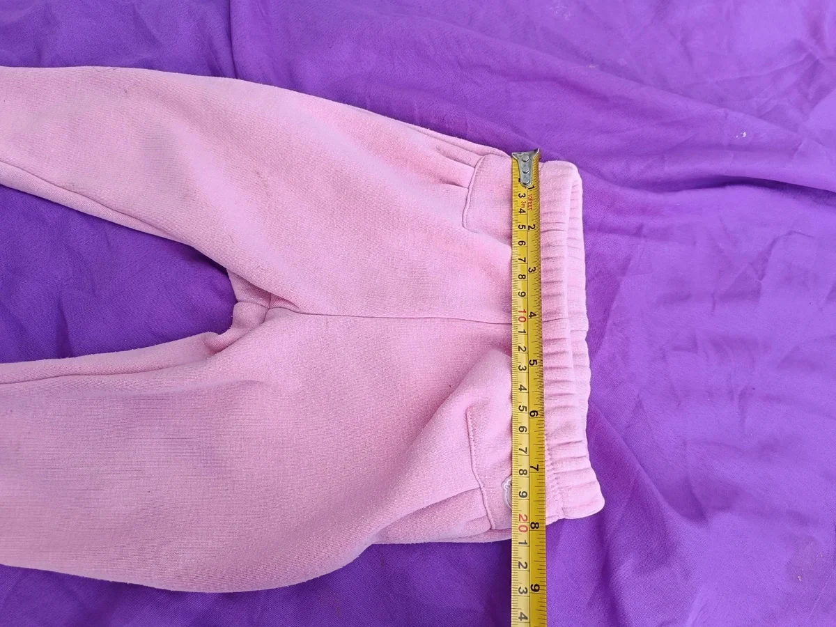 Pantalonași călduroși din bumbac pentru bebeluși, roz pastel - aprox. 0 (6)