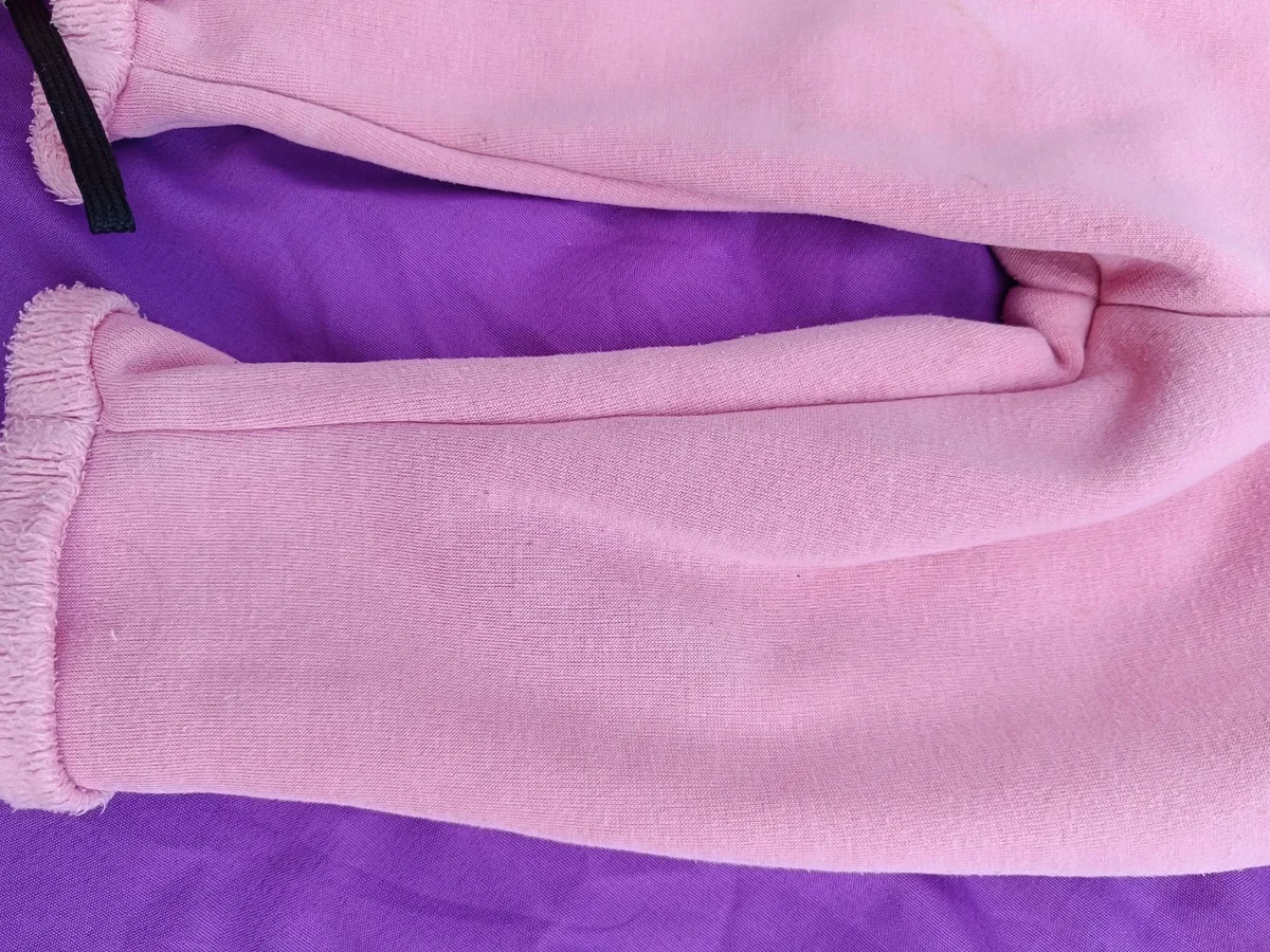 Pantalonași călduroși din bumbac pentru bebeluși, roz pastel - aprox. 0 (4)