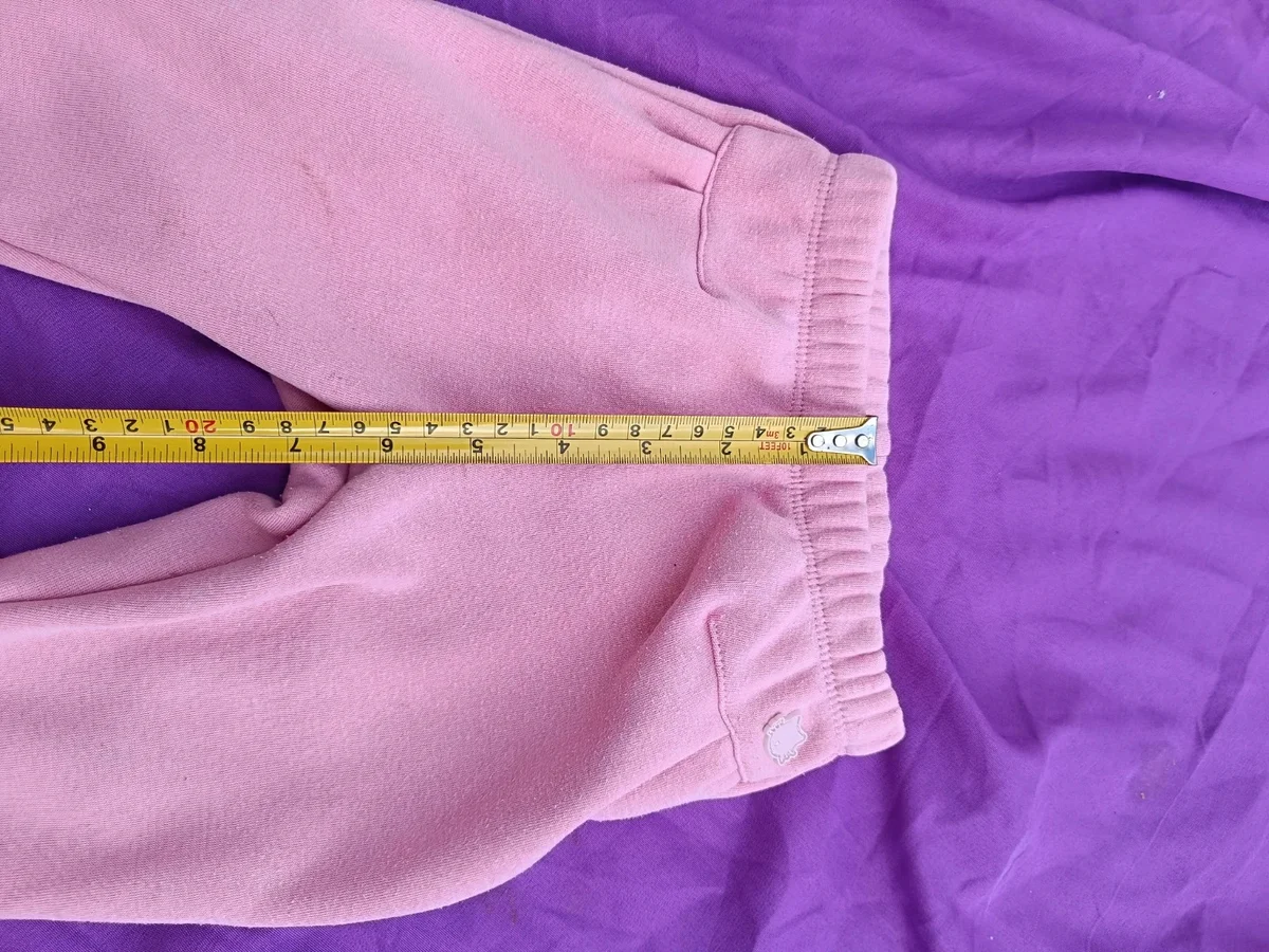 Pantalonași călduroși din bumbac pentru bebeluși, roz pastel - aprox. 0 (5)