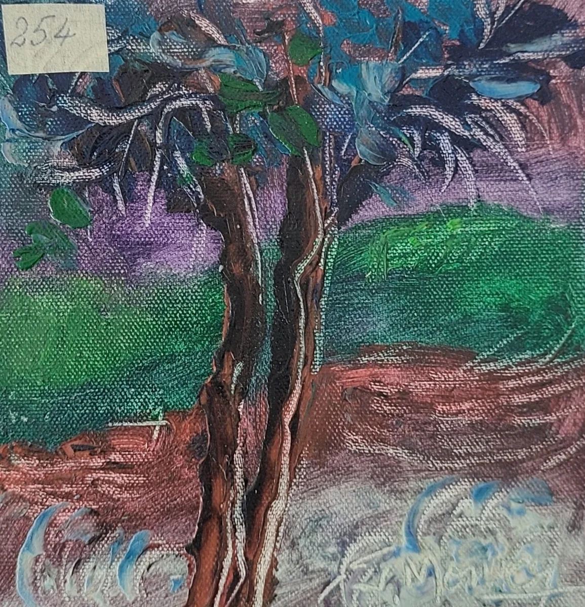 Signe avec échos en turquoise