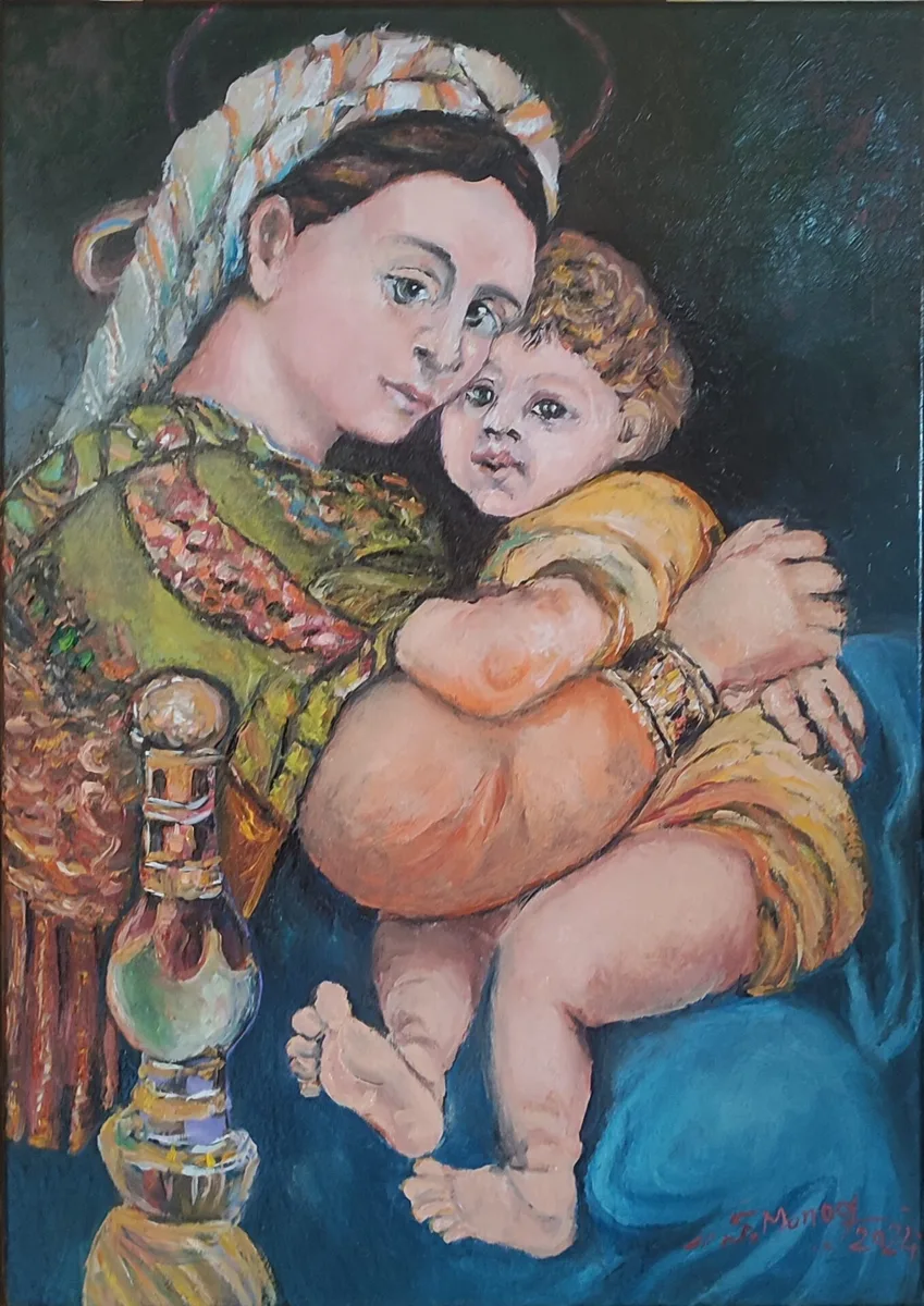 Madonna agus Leanbh, Renaissance Homage