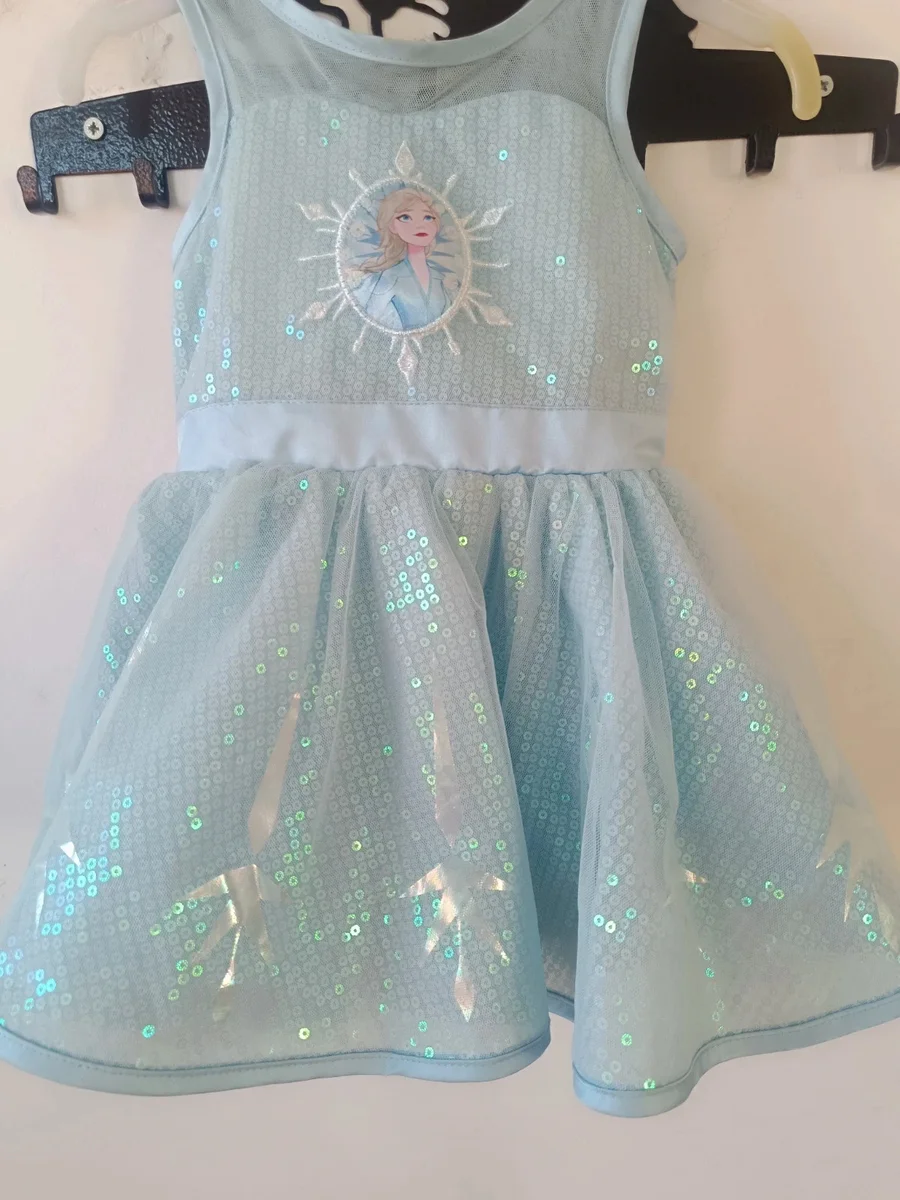 Rochiță Disney Store Elsa Frozen, mărime 2 (92 cm), cu paiete, nouă fără