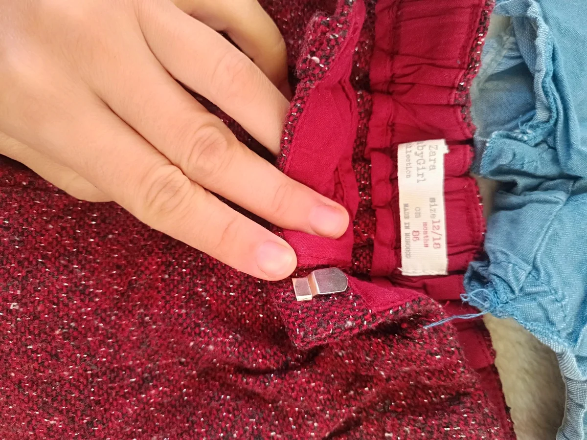 Set 2 perechi pantaloni scurți fetițe, 12 - 18 luni (Zara) (2)