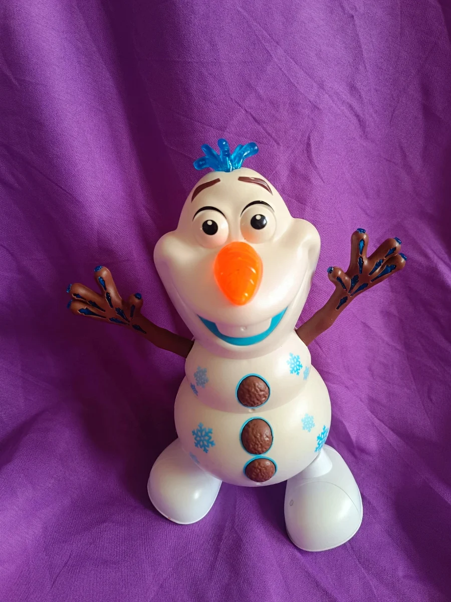 Jucărie animată muzicală Olaf dansator cu efecte de lumini și mișcare (Disney Frozen)