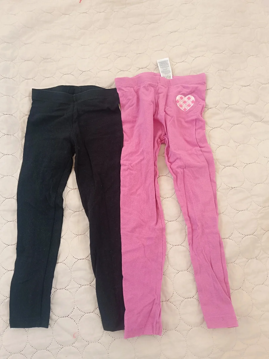 Set 2 perechi colanți fetițe, mărime 116 cm