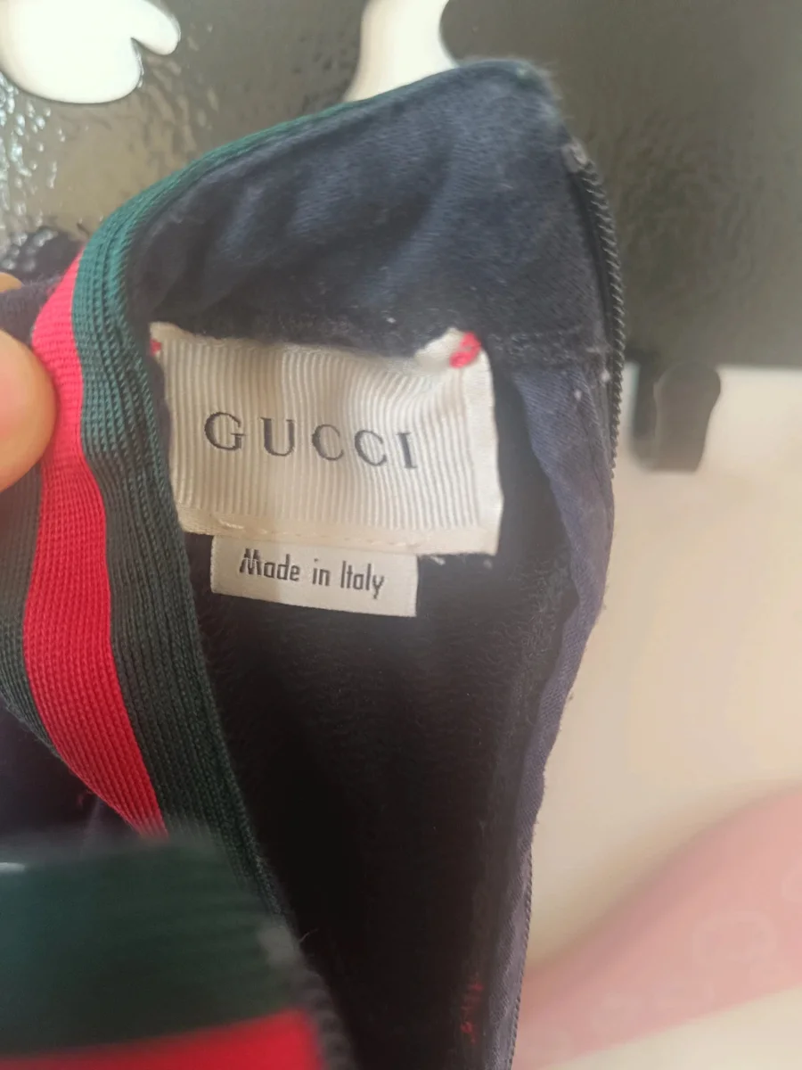 Rochie Originală GUCCI Baby 24 luni (86 cm) - Bumbac Albastru Marin cu Bandă (6)
