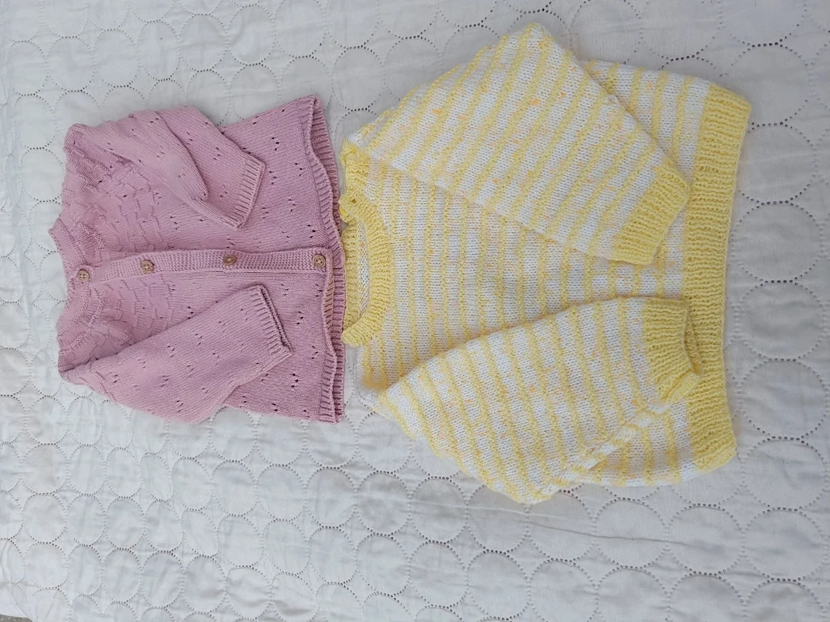 Bluza si cardigan tricotat pentru fete, Tu, 3 - 6 luni