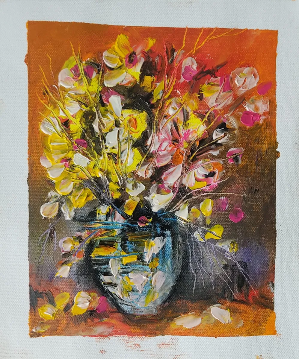 Buchet galben și roz (1)