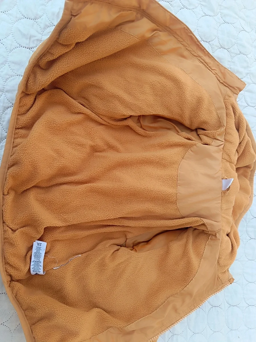 Geacă groasă de iarnă, culoare muștar/camel - Tex Baby, mărime 23L (2 (4)