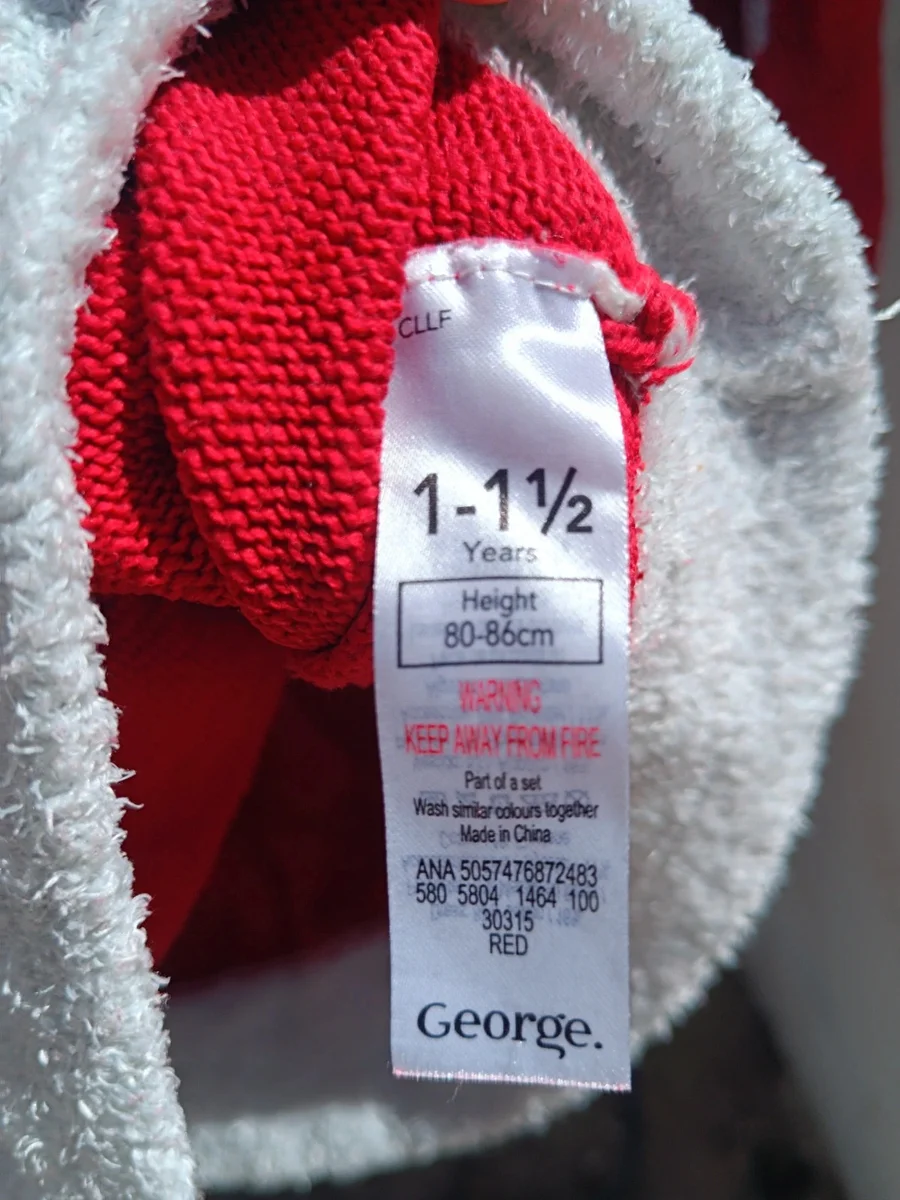 Rochiță tricotată pentru fetițe cu motive de Crăciun George „Festive Fun” (12 - 18 luni, 80-86 cm) (2)