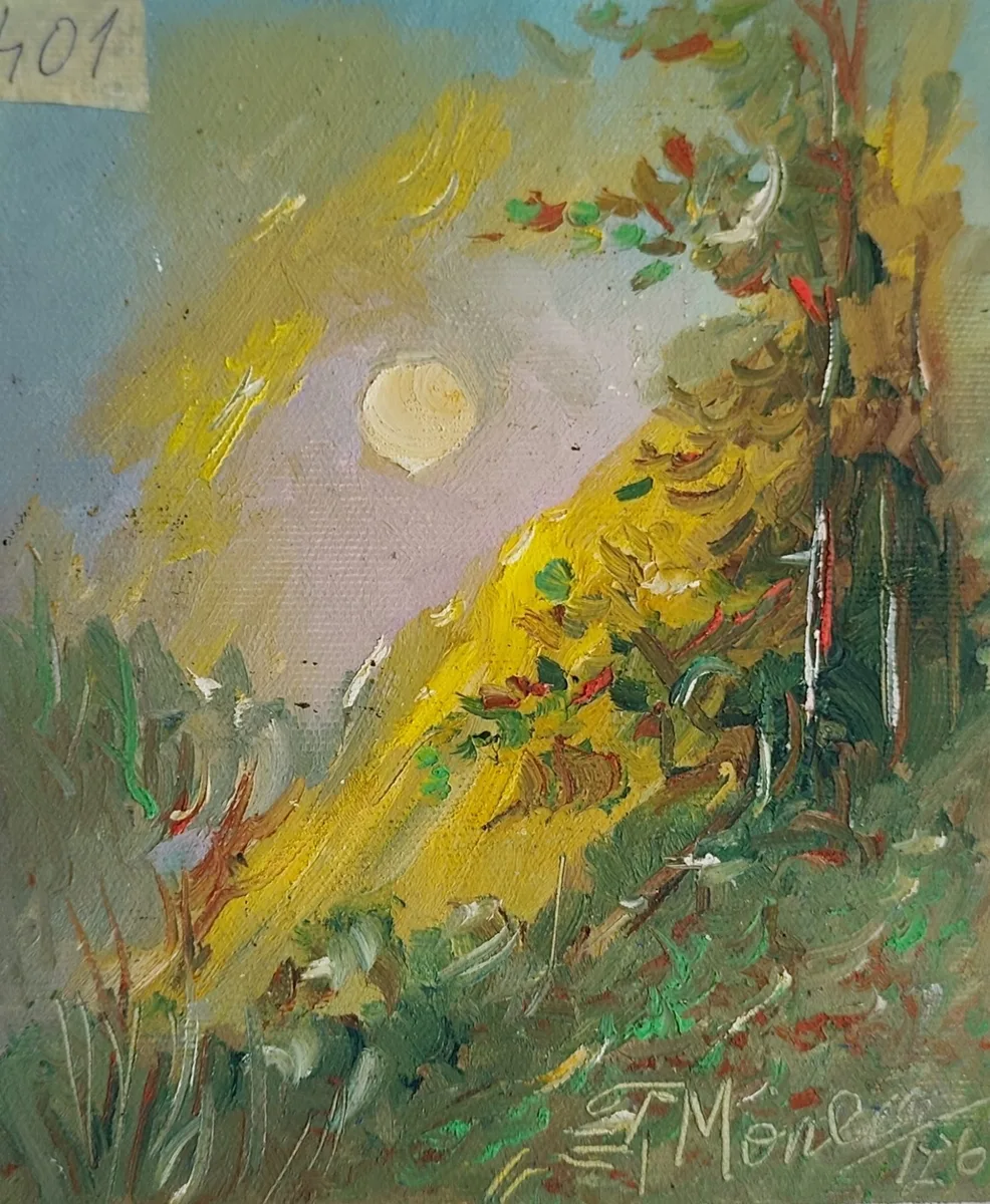 Reverie under the open sky in gold