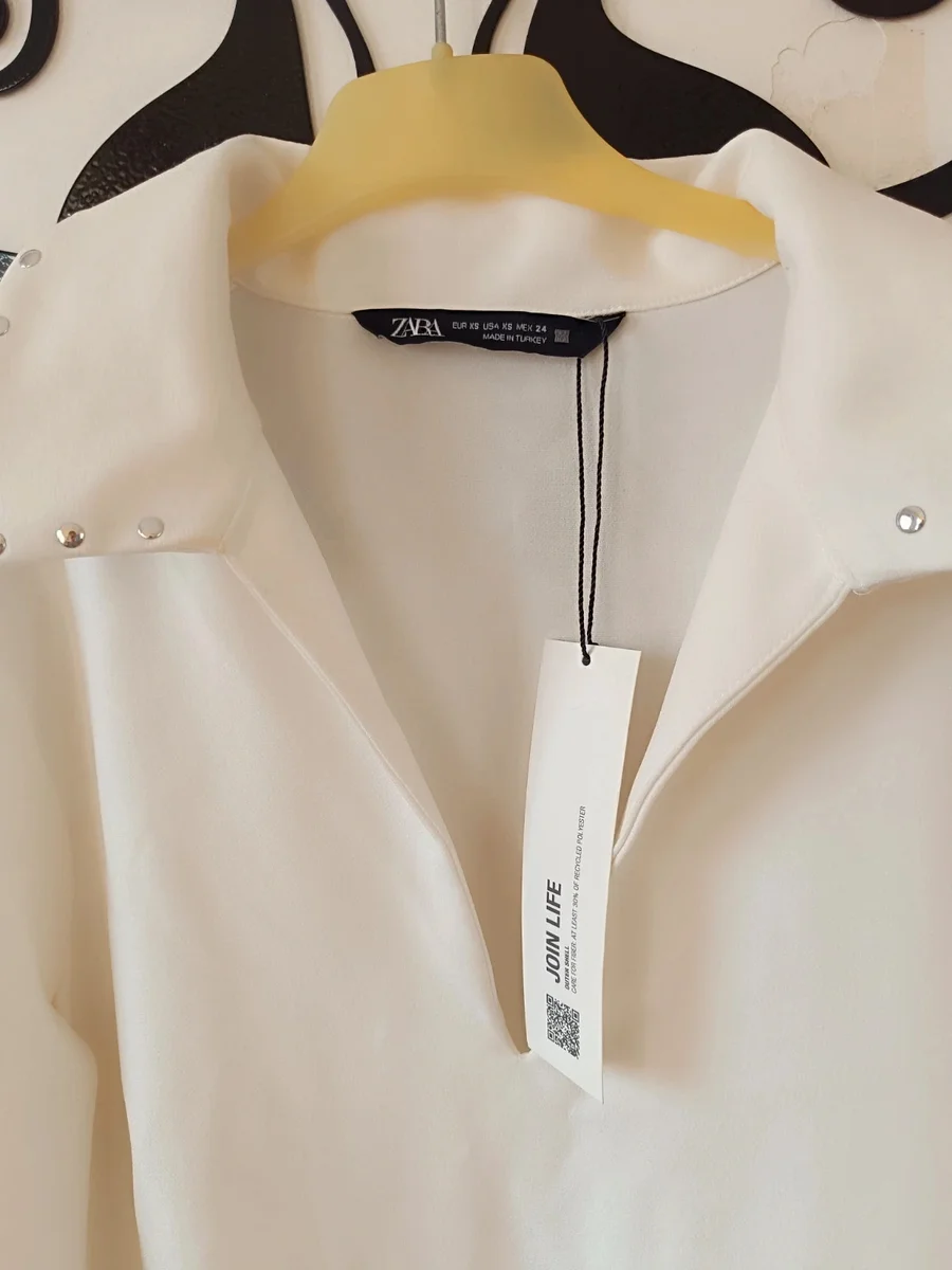 Rochie/Tunică albă Zara, NOUĂ cu etichetă ,mărime XS (7)