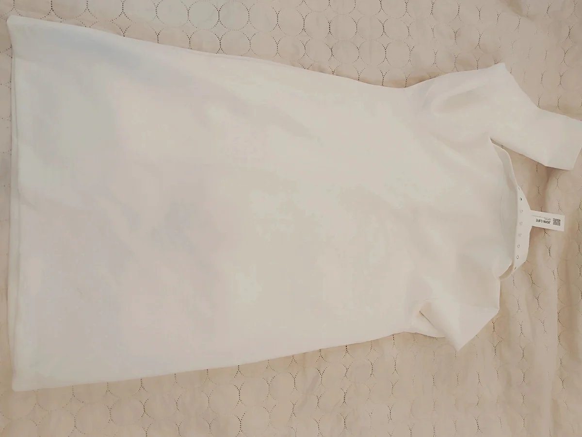 Rochie/Tunică albă Zara, NOUĂ cu etichetă ,mărime XS (2)