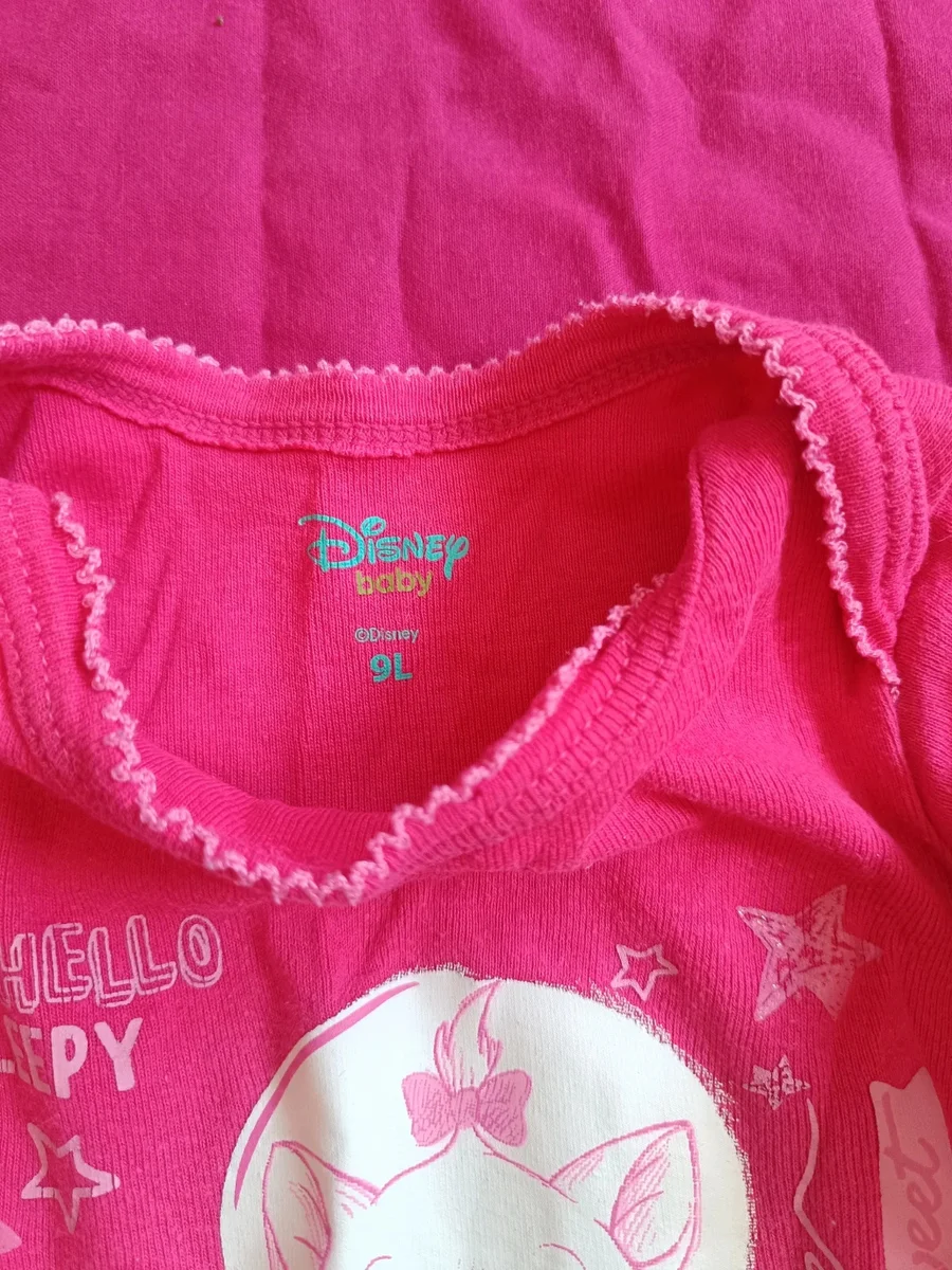 Body cu mânecă lungă roz fuchsia Pisica Marie Disney Baby - Mărimea 71 (9 (2)