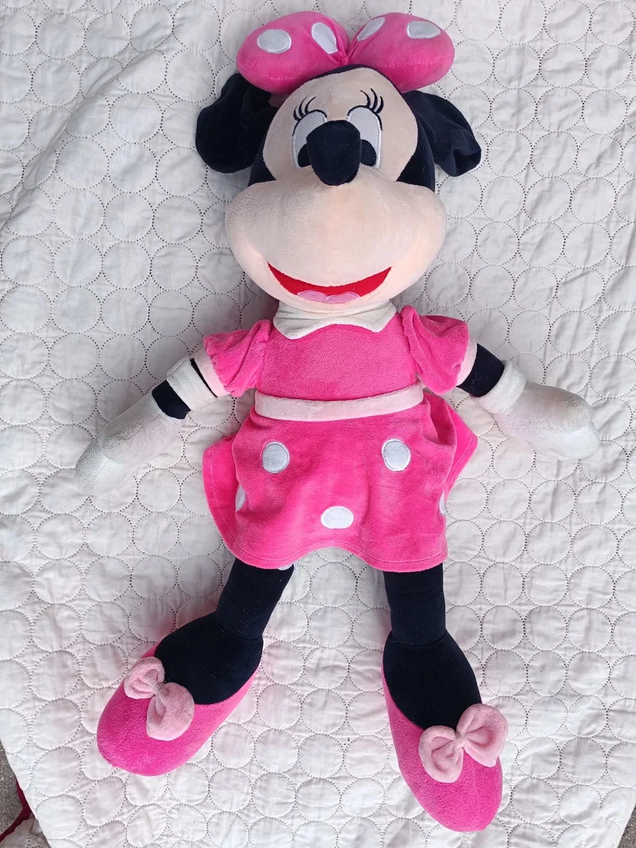 Jucărie de pluș Minnie Mouse, mare, cu muzică , aproximativ 75 - 80 cm