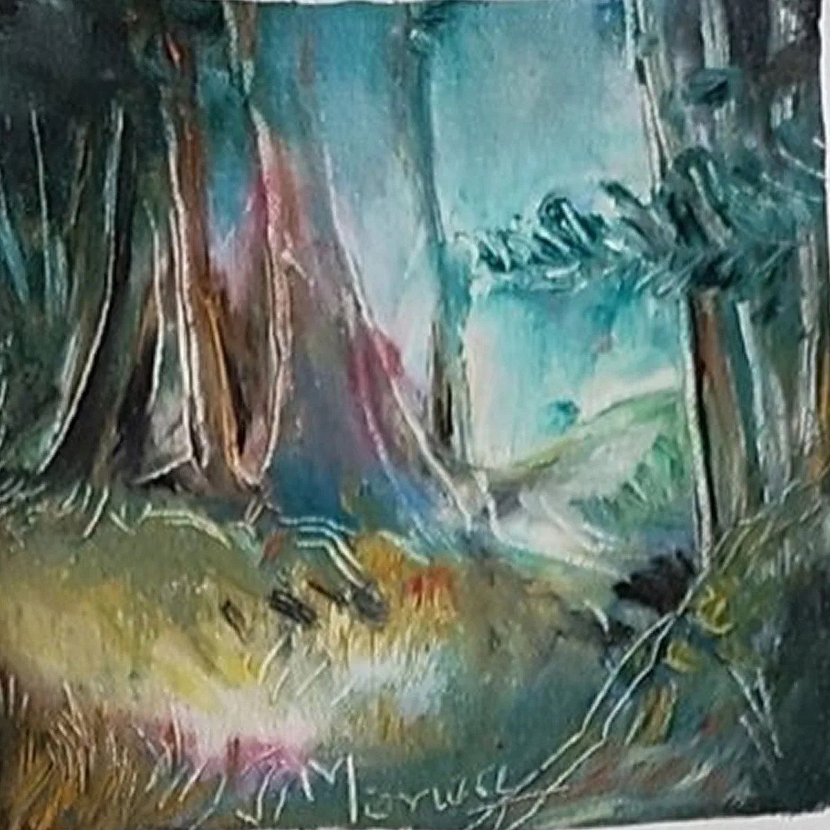 Pădure cu lumină verde (1)
