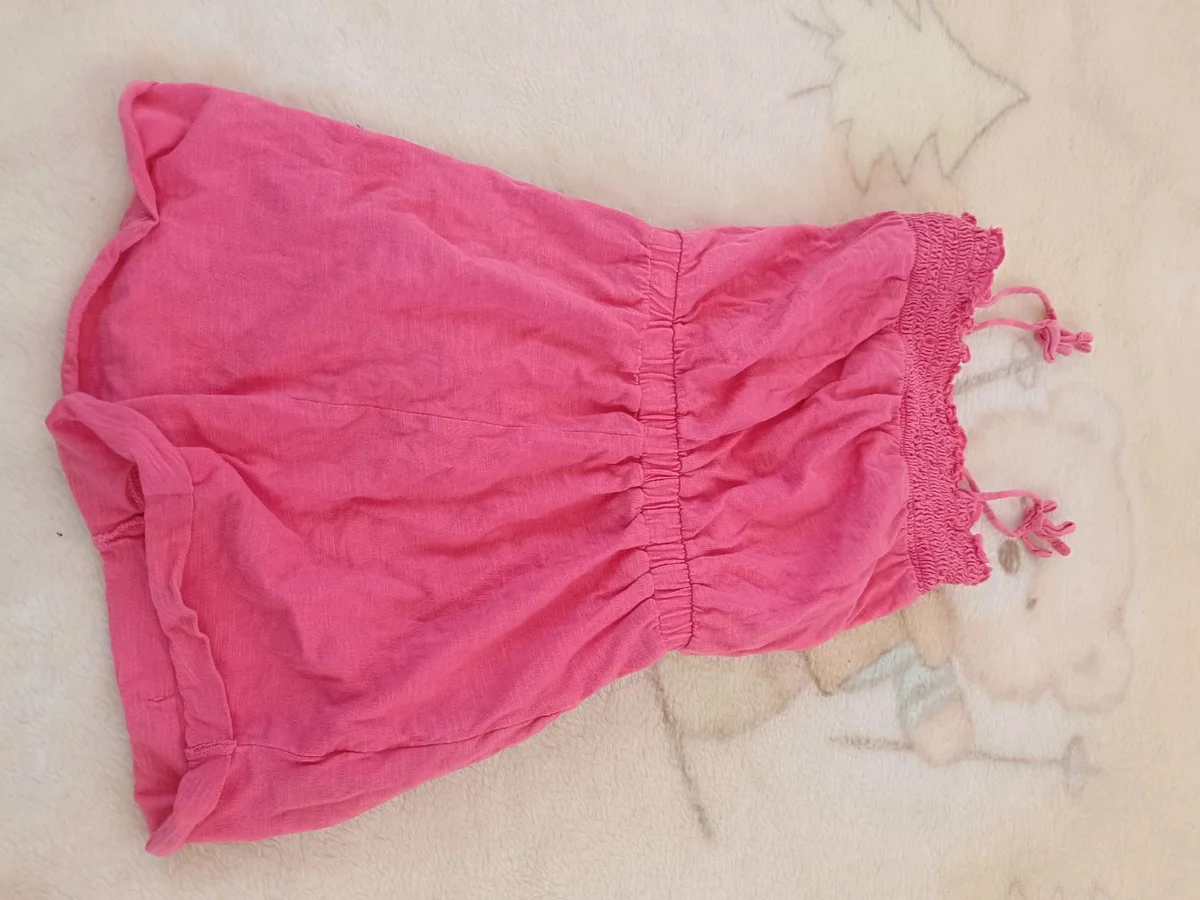 Salopetă de vară roz - fucsia, TEX, mărimea 5 (2)