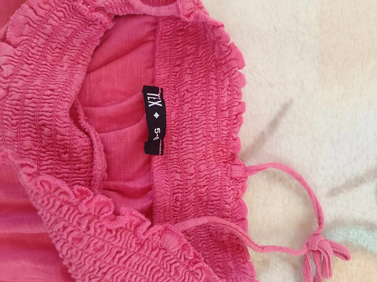 Salopetă de vară roz - fucsia, TEX, mărimea 5 (3)
