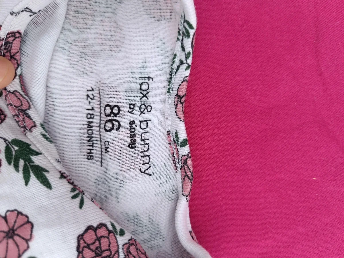 Body cu mânecă lungă și imprimeu floral. Mărimea 86, 12 - 18 luni (4)